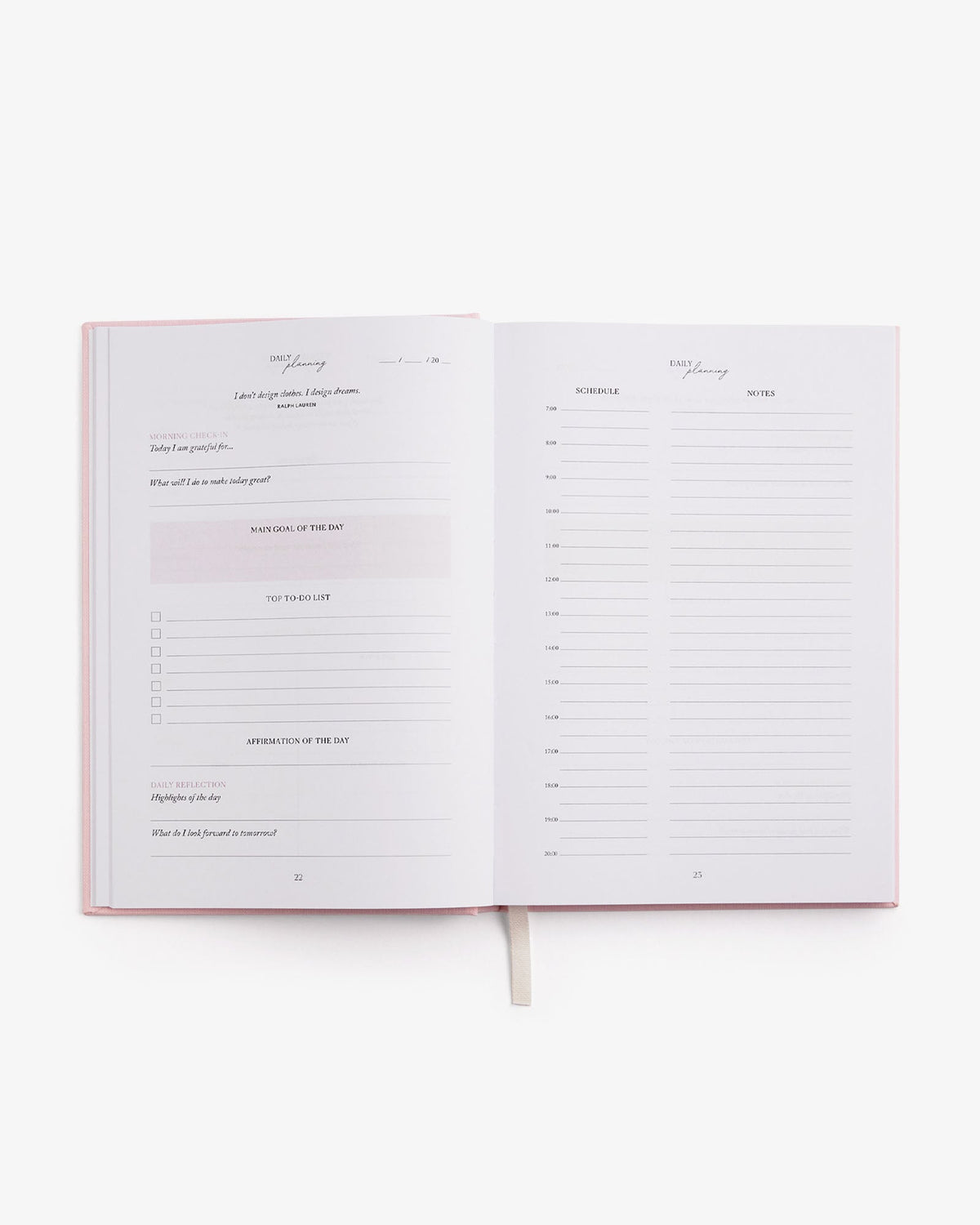 Life&style Planner - Light Pink