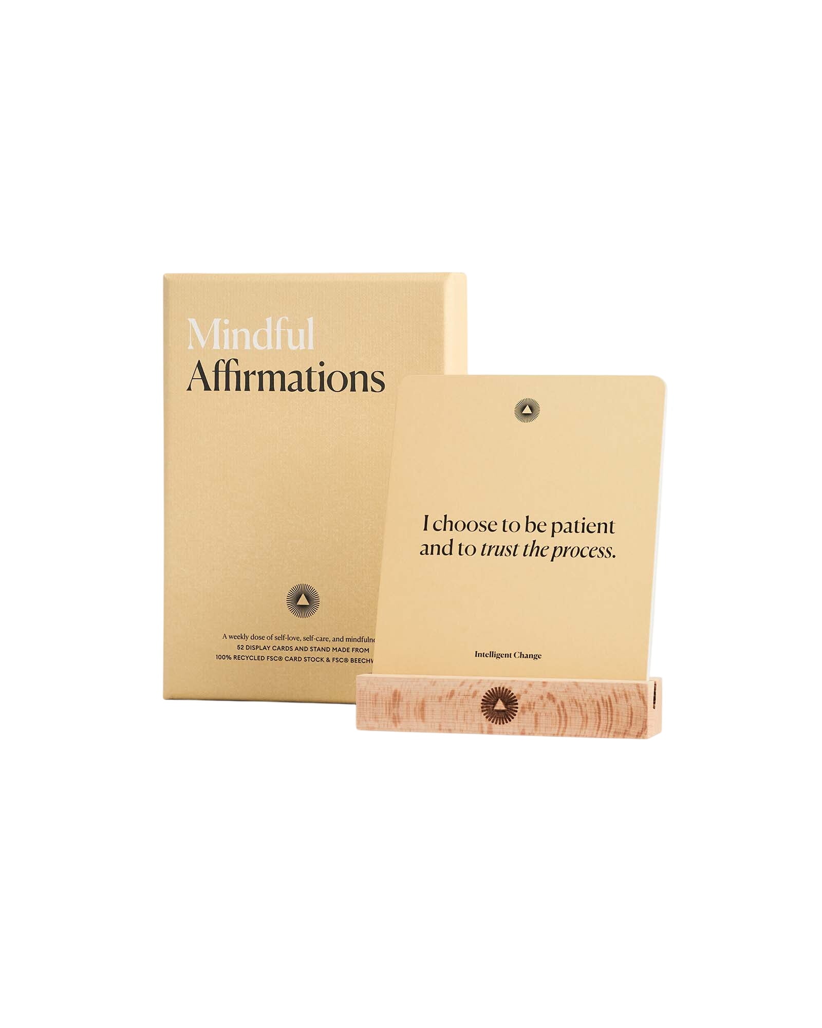mindful affirmations cards for self-love, self-care, and mindfulness; daily positive affirmations by intelligent change