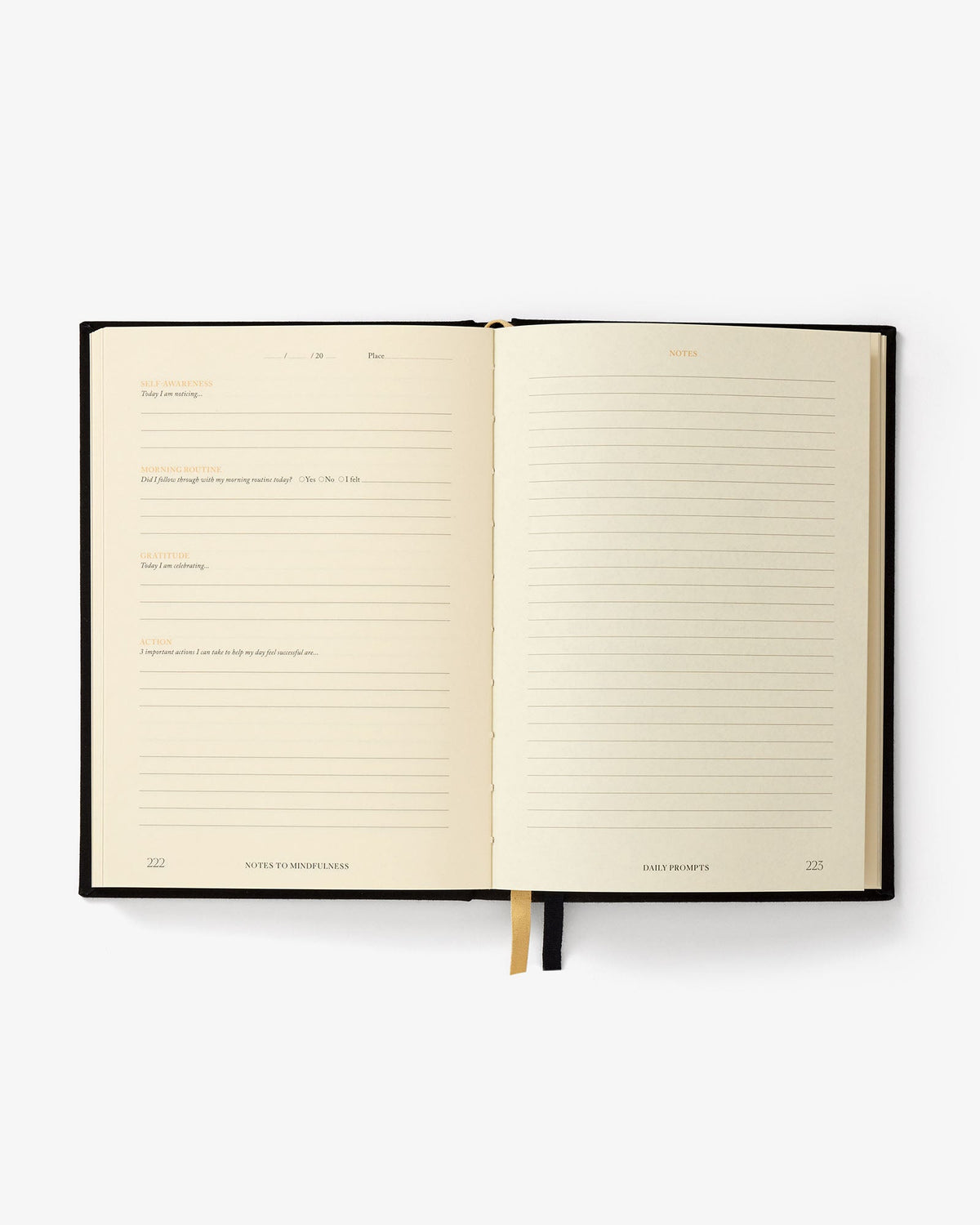 Notes To Mindfulness Journal - Stone Black