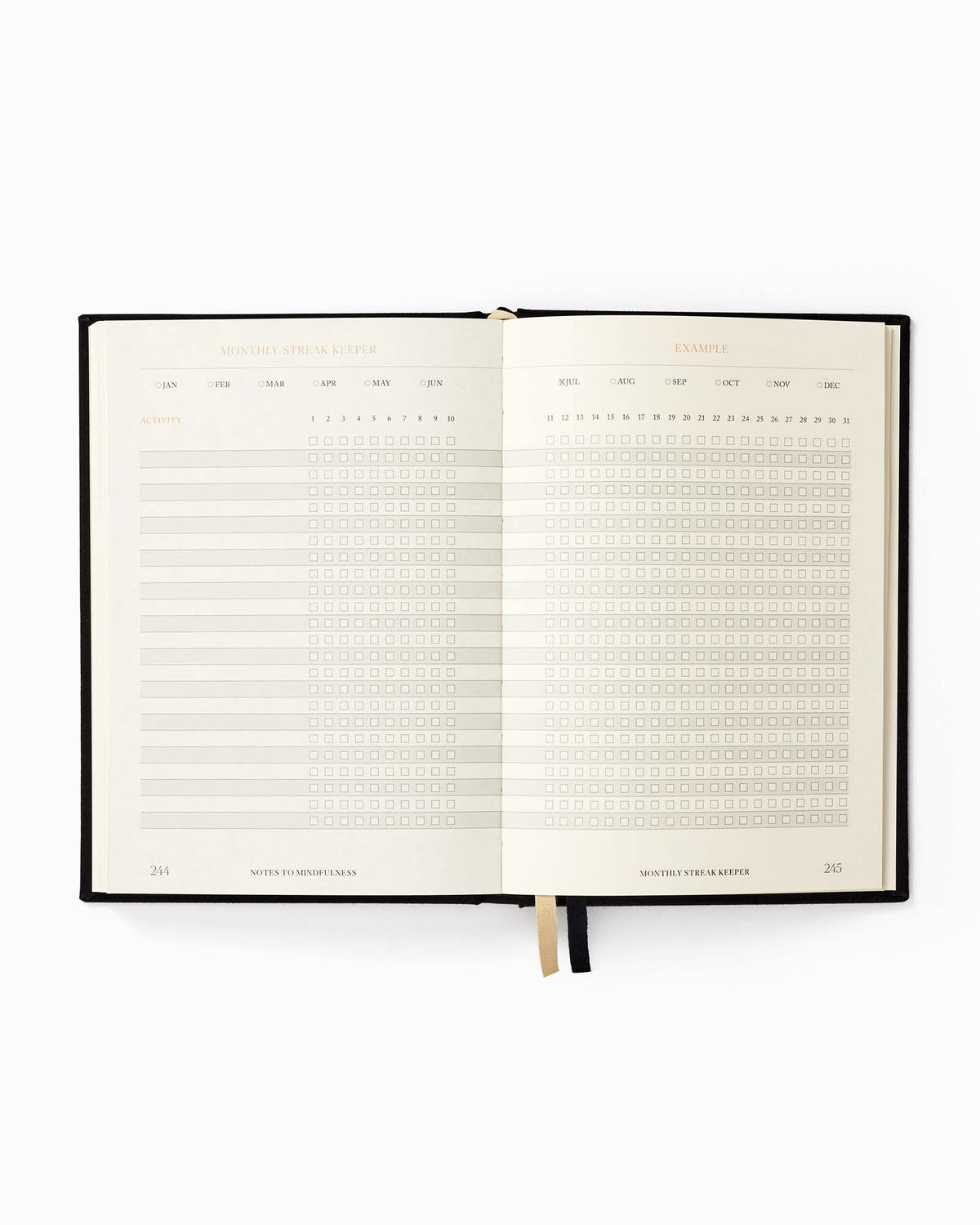Notes To Mindfulness Journal - Stone Black
