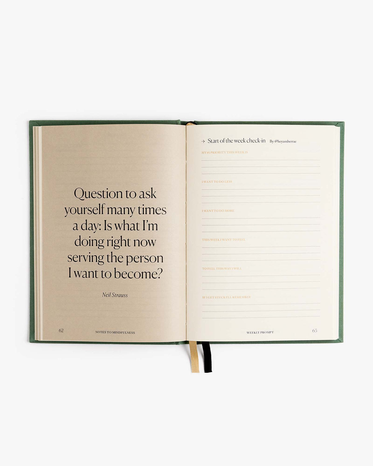 Notes To Mindfulness Journal - Sage - Sage