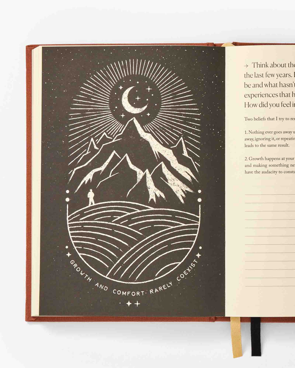 Notes To Mindfulness Journal - Sunset Orange