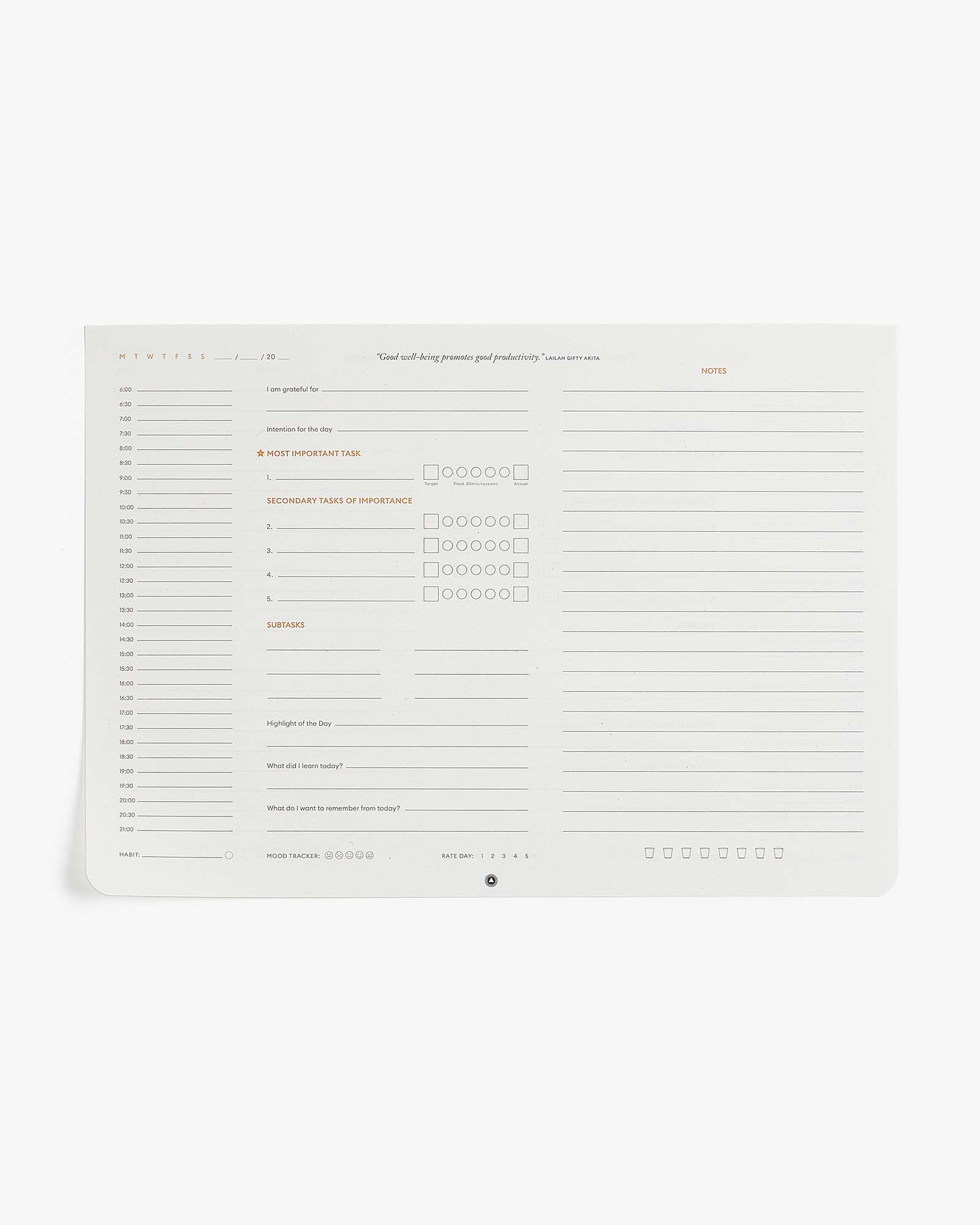 daily productivity desk padd organizer planner planning calendar office desk organizer intelligent change