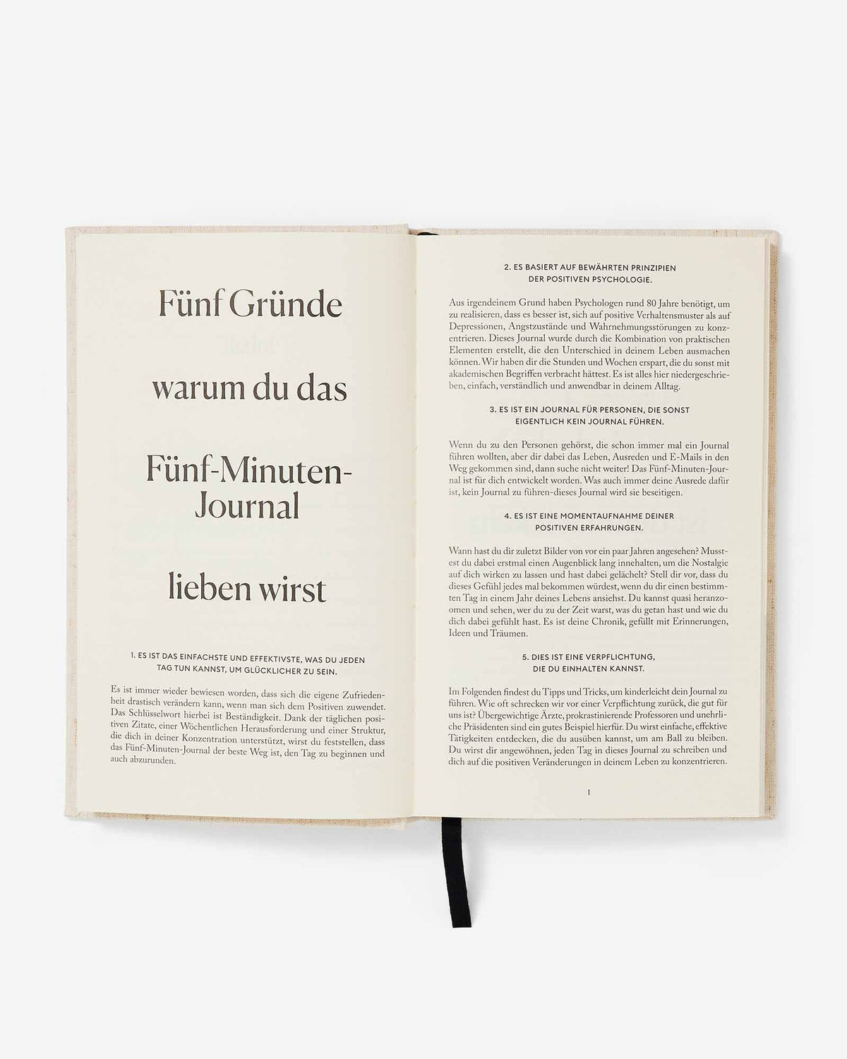 Das Fünf Minuten Journal (german Five Minute Journal)