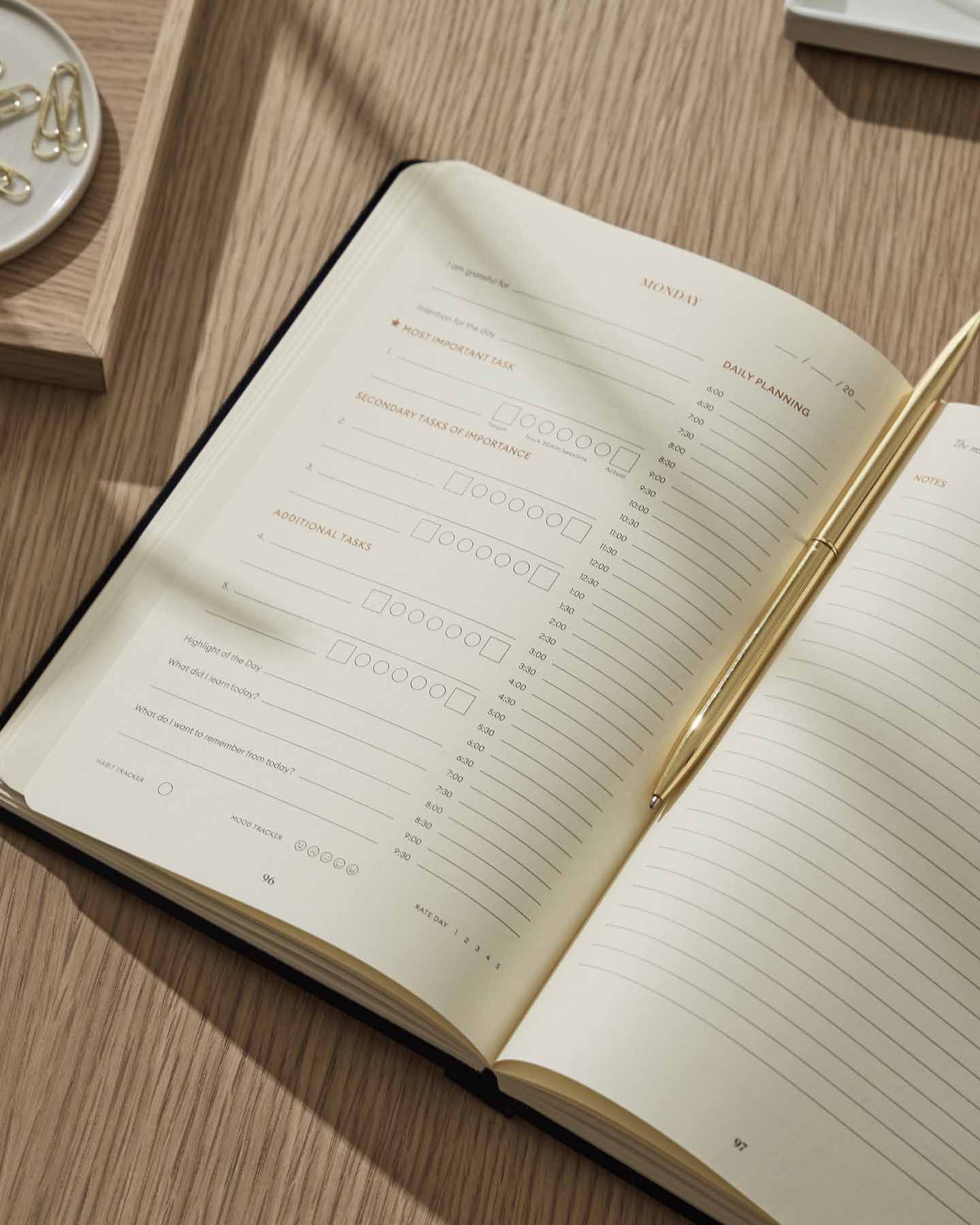Productivity Planner by Intelligent Change, journal for entrepreneurs to beat procrastination and get more done in less time