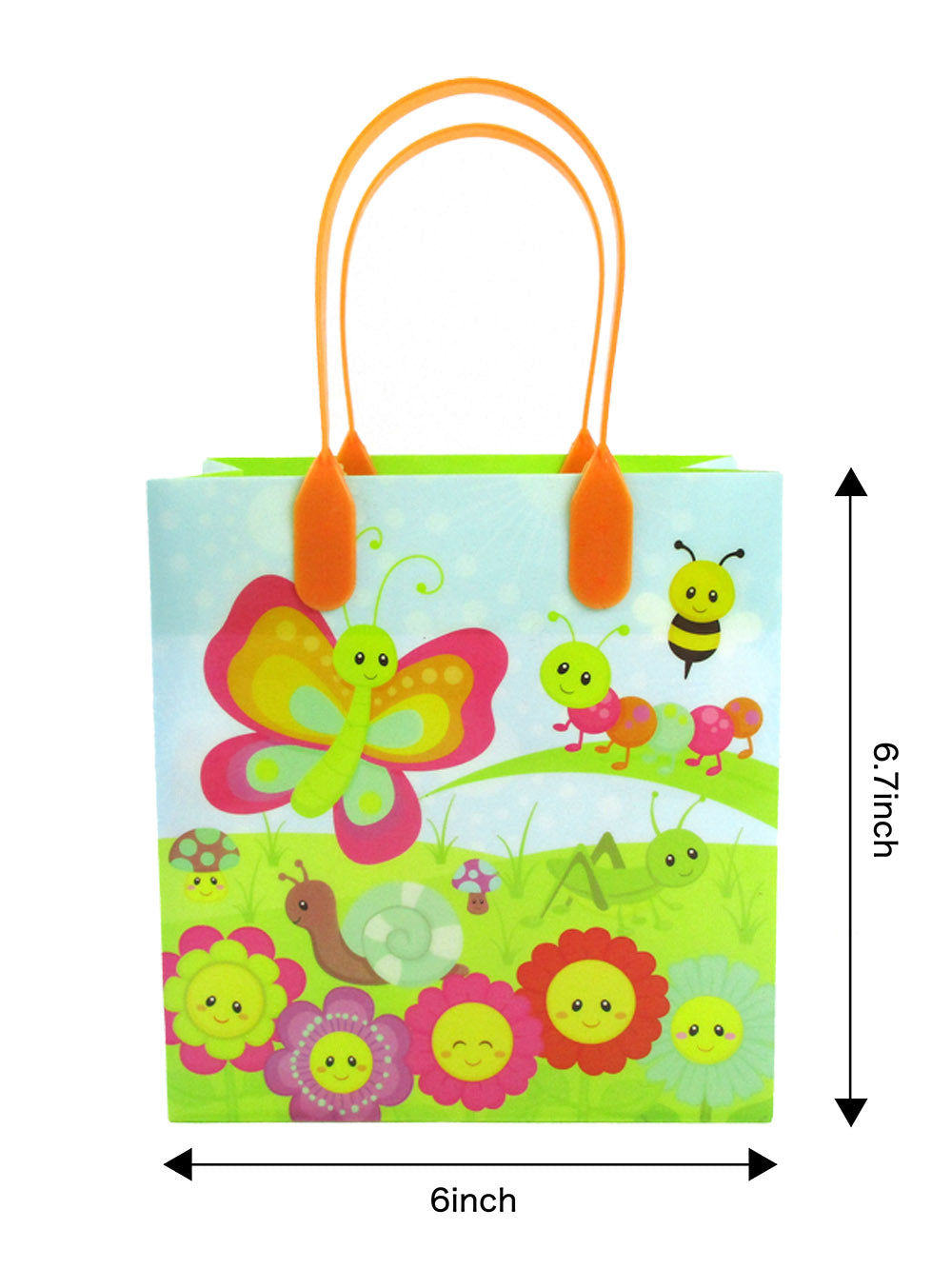 Spring Party Favor Treat Bags - Set Of 6 Or 12