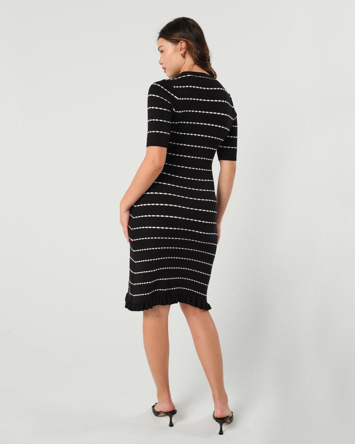Louie Striped Knit Maternity & Mama Dress