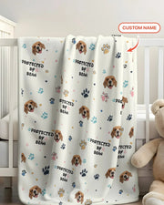 Custom Dog Pattern Bamboo Blanket