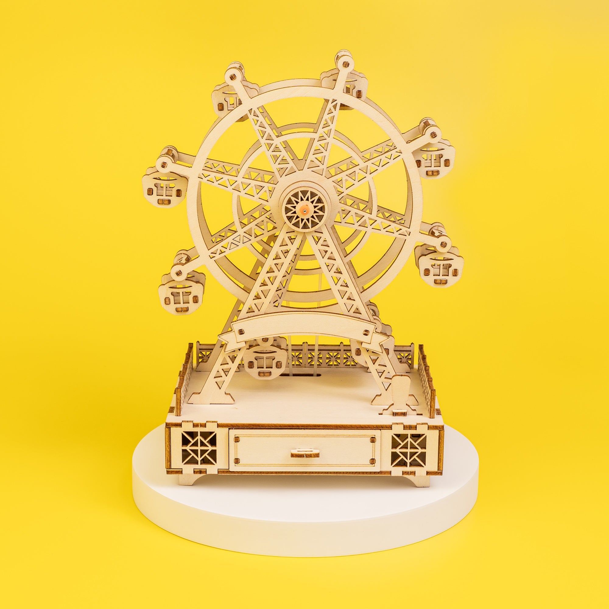 Diy Wooden Ferris Wheel Music Box Kit