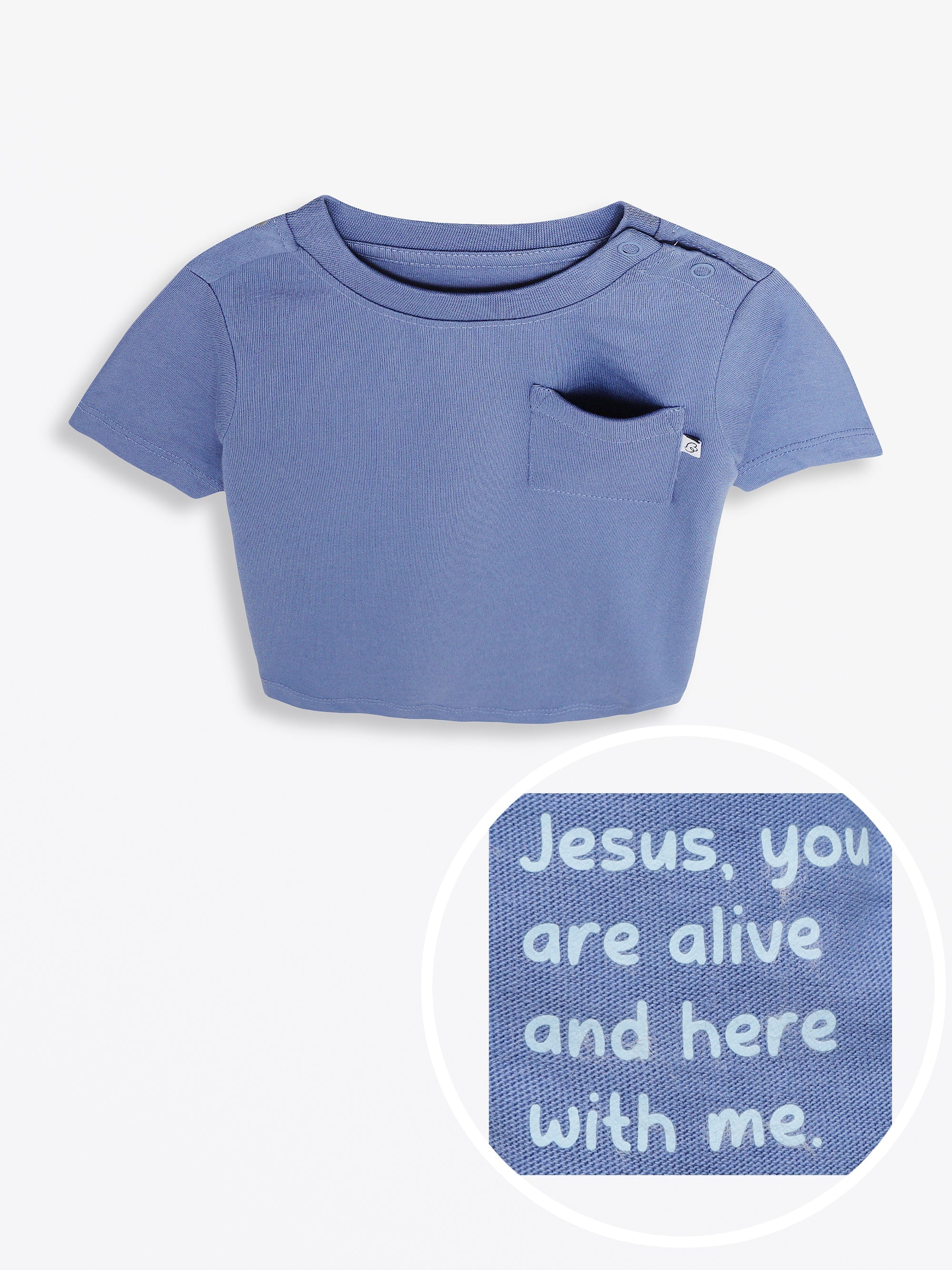 Infinity Prayer Pocket Short Sleeve T-shirt Cotton