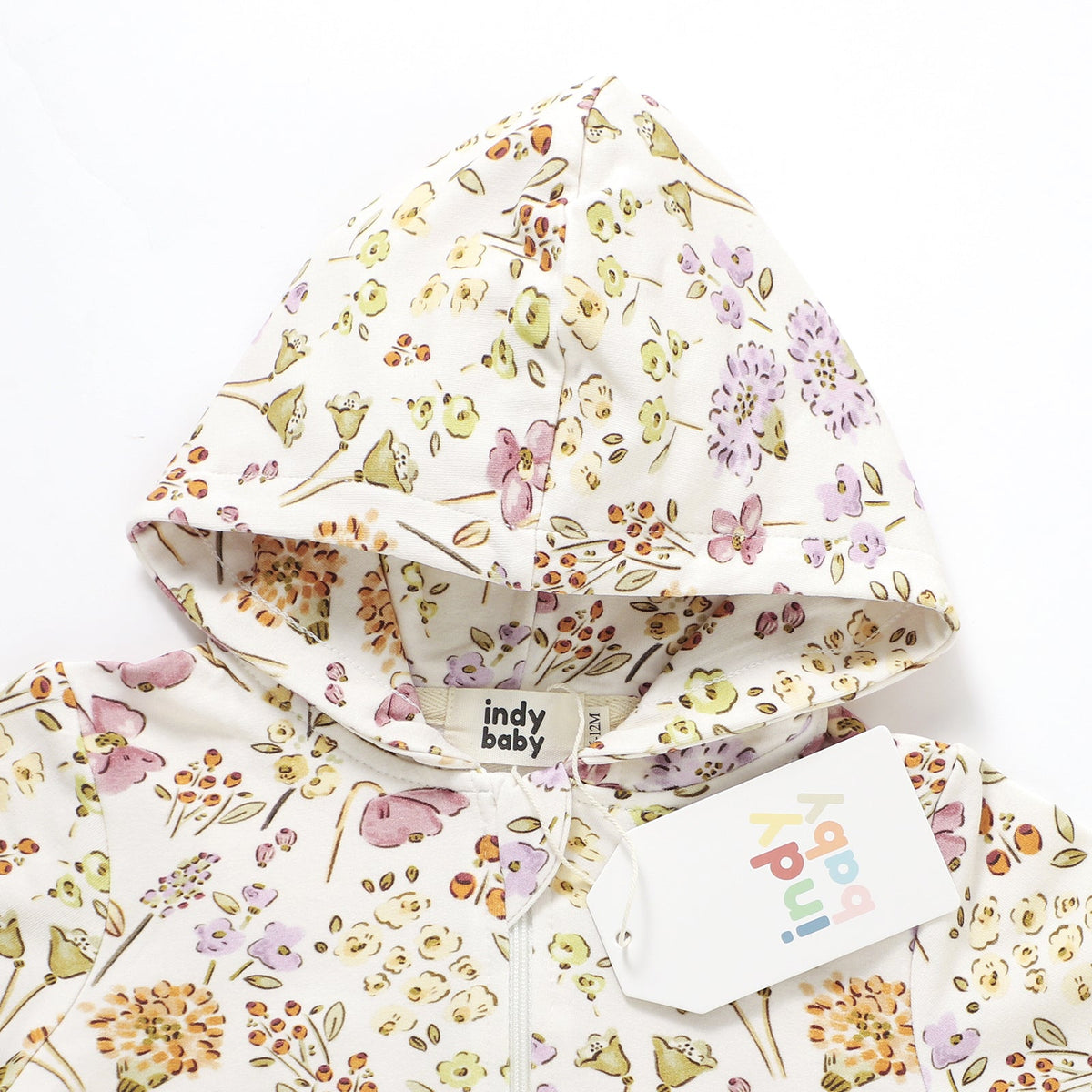Zip Up Hoodie Romper - Wildflower