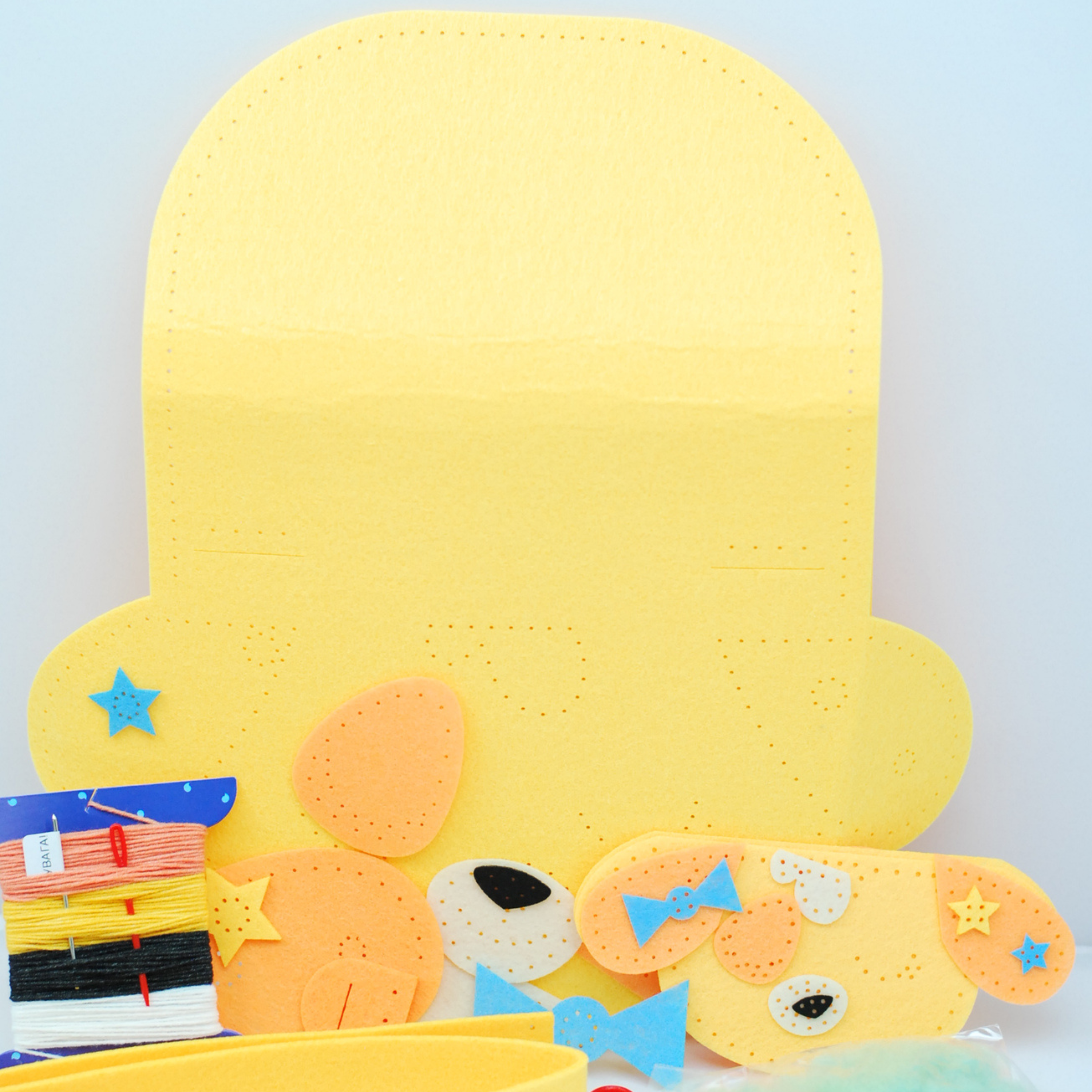 Apli Krapli - Apli Krapli Sewing Patterns Bag & Keychain Dog Printable Templates Materials Not Included Ages 10+
