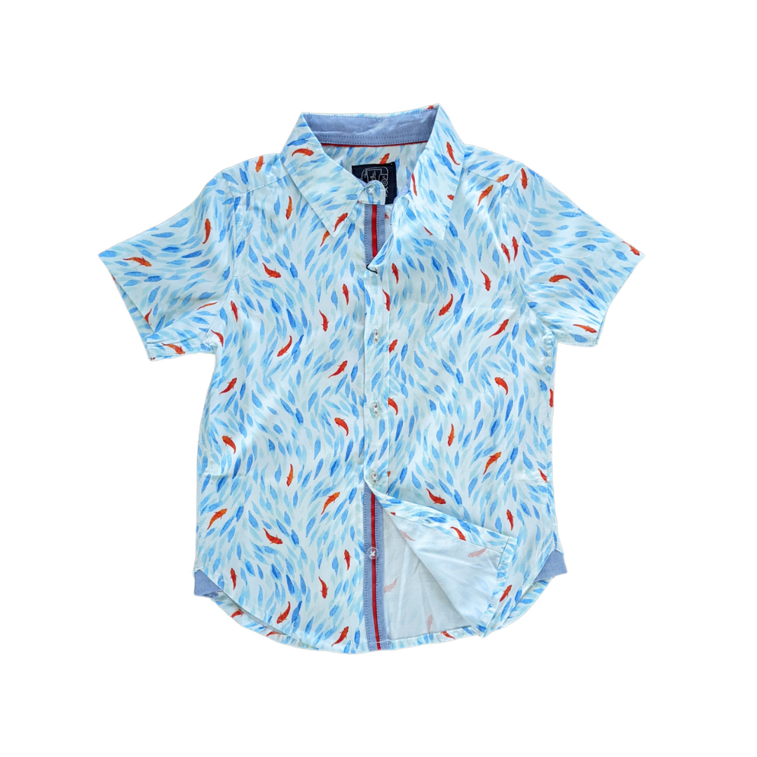 Koi Pond Shirt In Short Sleeves