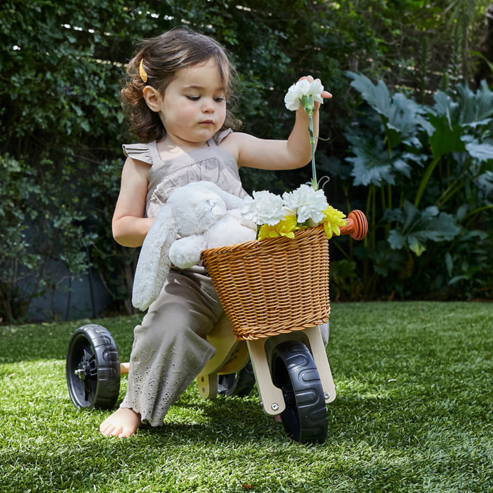 2-in-1 Mini Wooden Balance Bike (18 Months-3 Years)