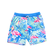 Indigo Flamingo Trunks Mens