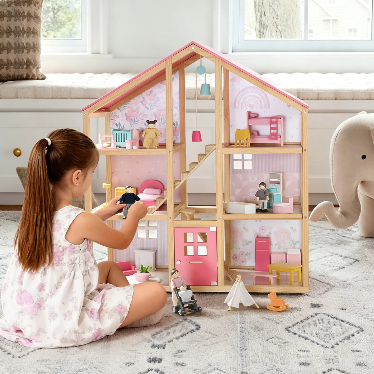 ® Sweetwood Love Dollhouse & Wooden Dollhouse Dolls