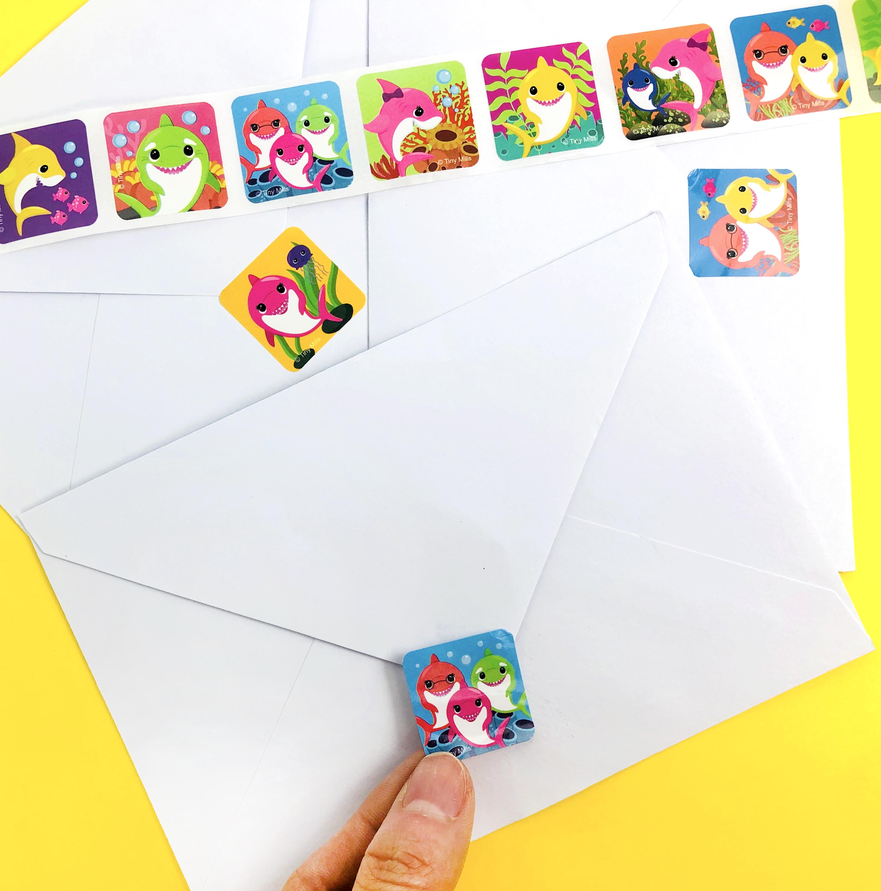 Shark Family Stickers 100 Stickers/dispenser, Pack Of 1, 6, 12 Dispensers