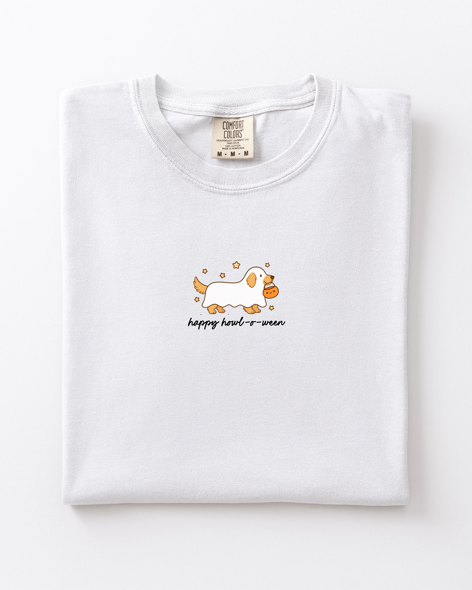Happy Howl-o-ween Golden Retriever Tee