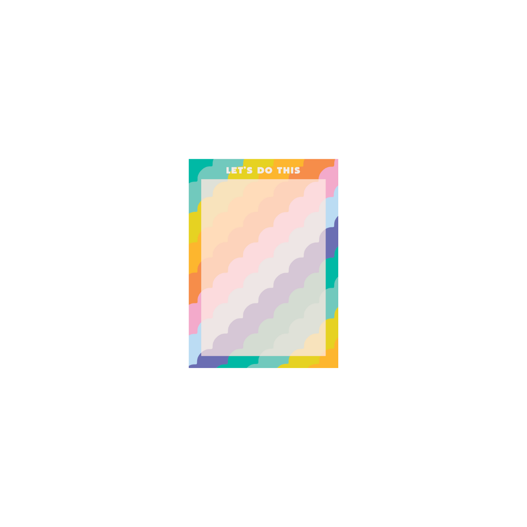 Rising Scallop Tearaway Notepad Medium