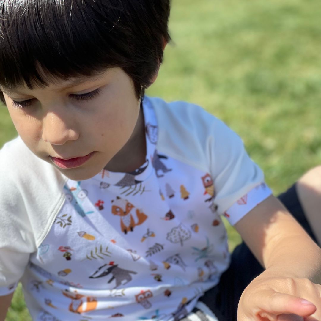 Animal Of The Forest Organic Toddler Top