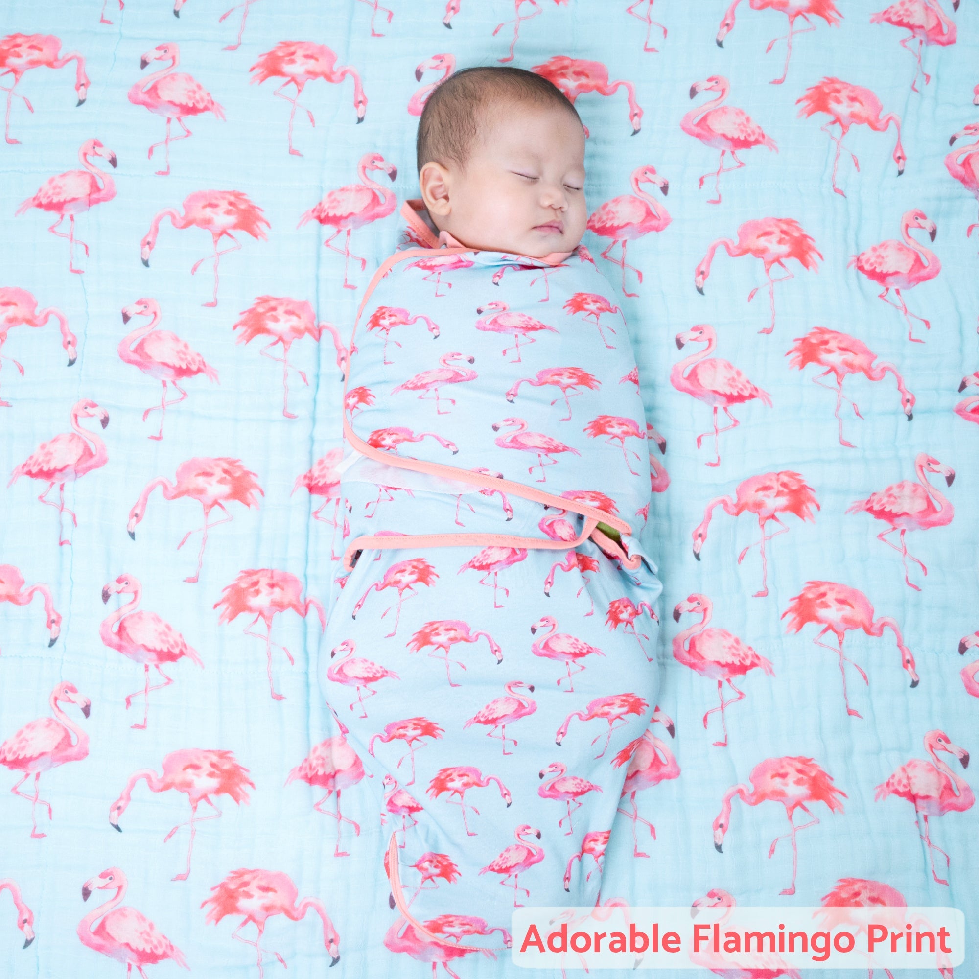 Let's Flamingle Swaddle Sack