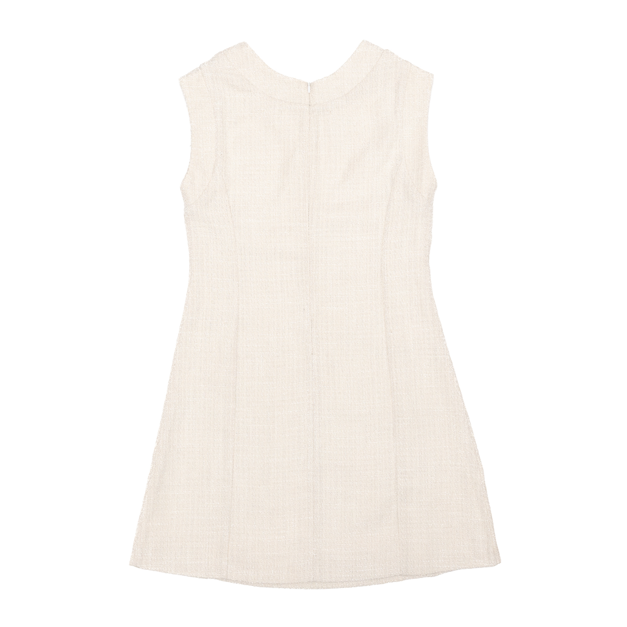 The Laine Dress In Cream Tweed