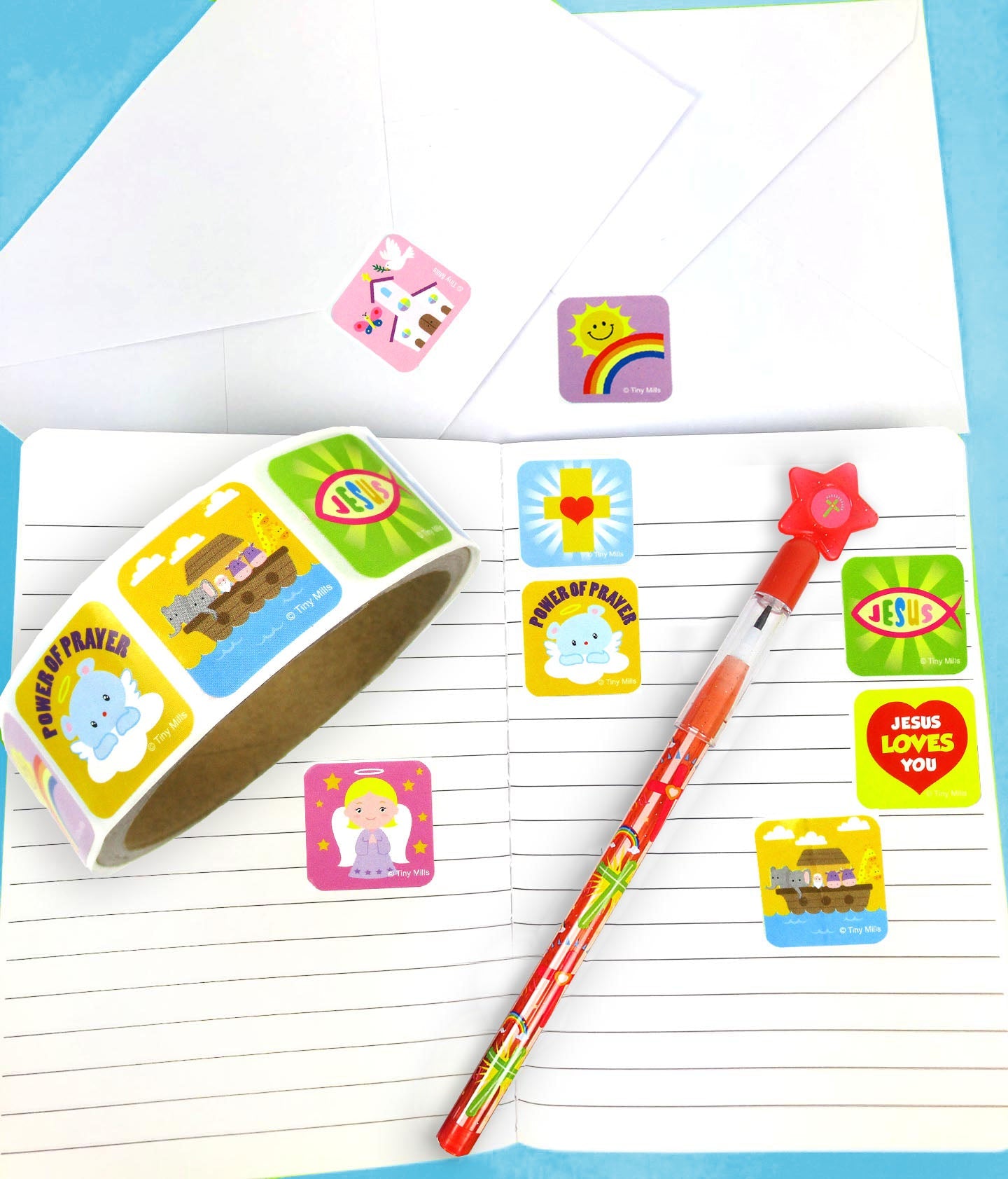 Religious Stickers 100 Stickers/dispenser, Pack Of 1, 6 Or 12 Dispensers