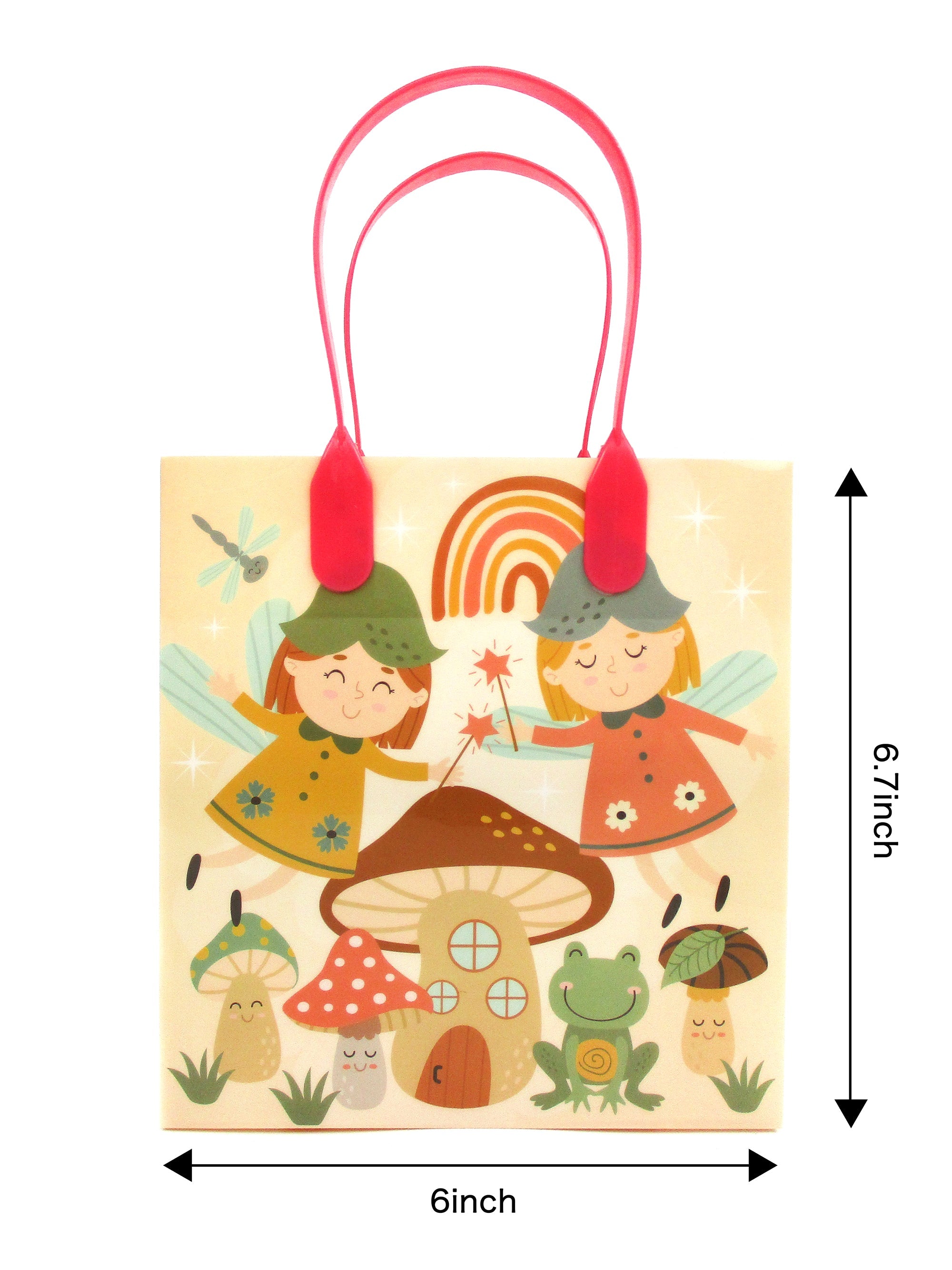 Garden Gnome Party Favor Treat Bags - Set Of 6 Or 12