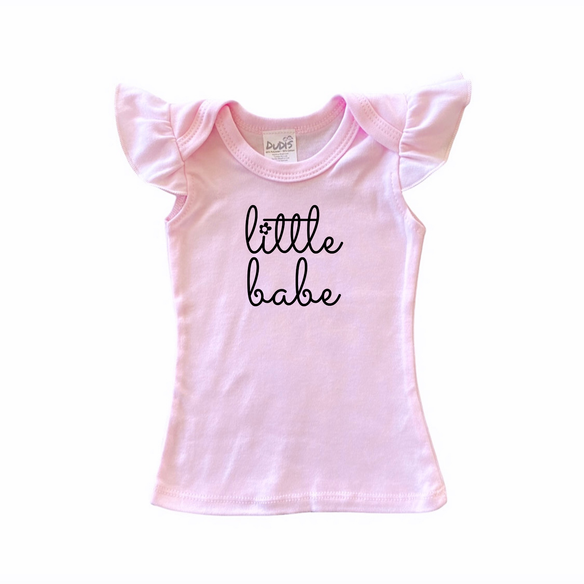 Little Babe Pink Flutter Sleeve T-shirt