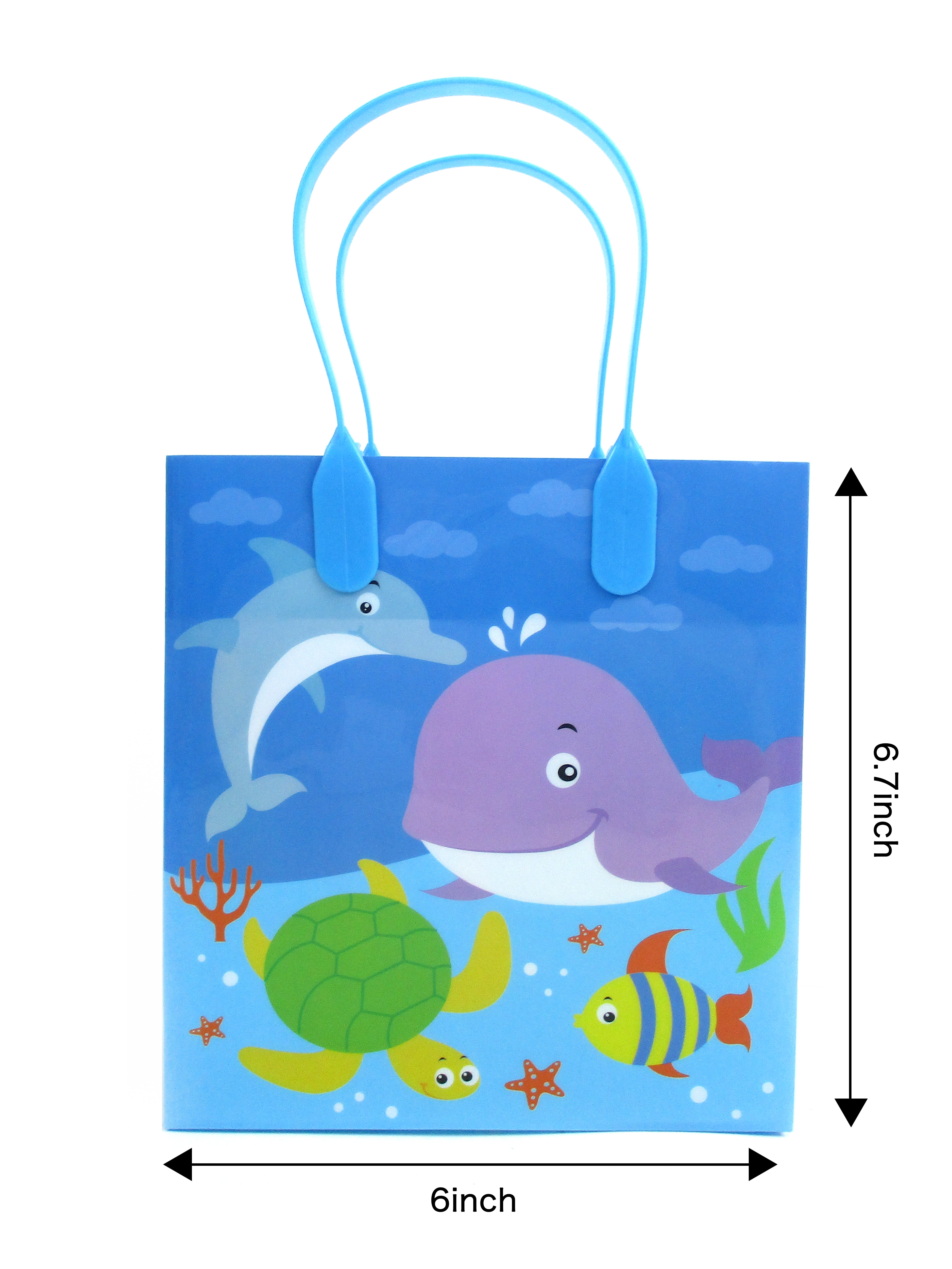 Sea Life Party Favor Bags Treat Bags - Set Of 6 Or 12