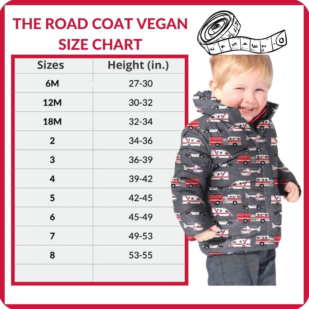 Car Seat Coat | The Road Coat Vegan - Rescue Print
