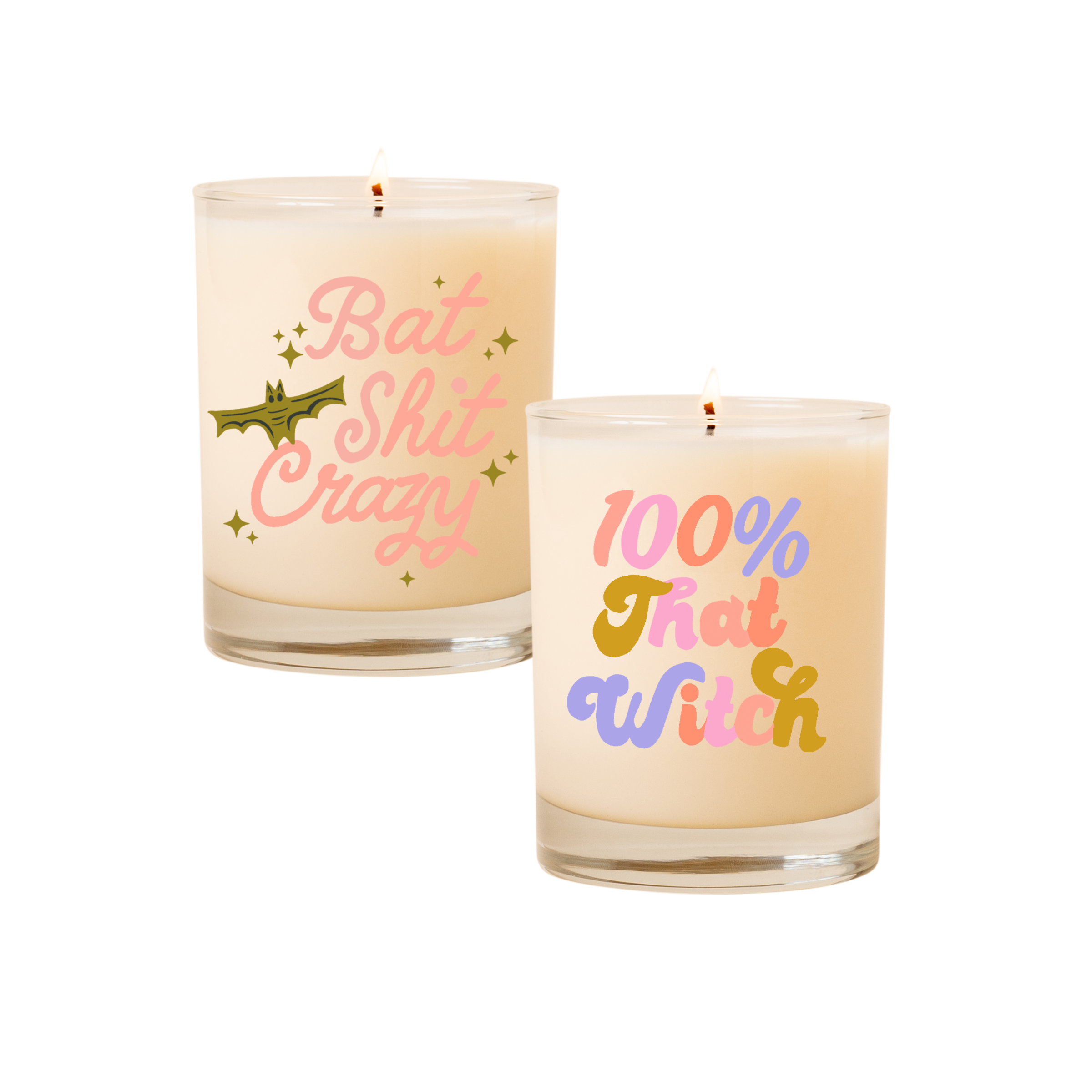 Halloween Candle Rocks Glass