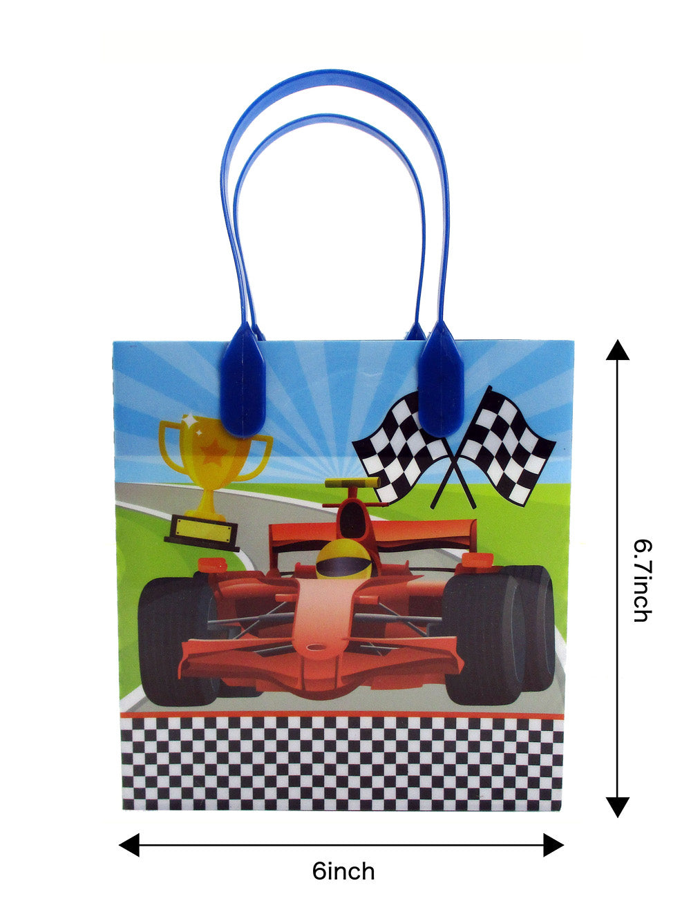 Race Car Party Favor Treat Bags - Set Of 6 Or 12