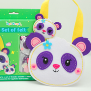 Apli Krapli - Apli Krapli Sewing Patterns Bag & Keychain Panda Printable Templates Materials Not Included Ages 10+