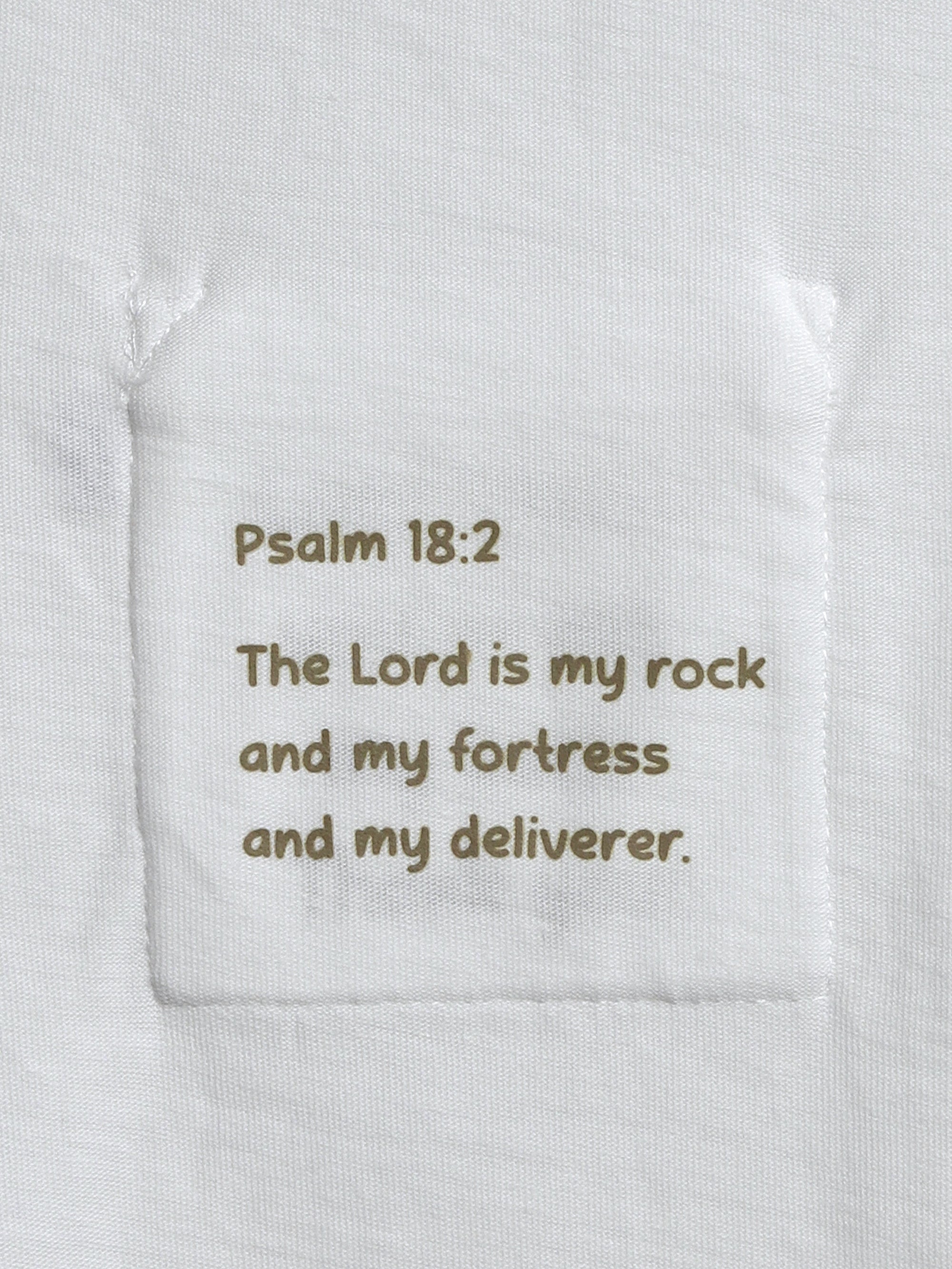 White Prayer Pocket Long Sleeve Shirt Cotton