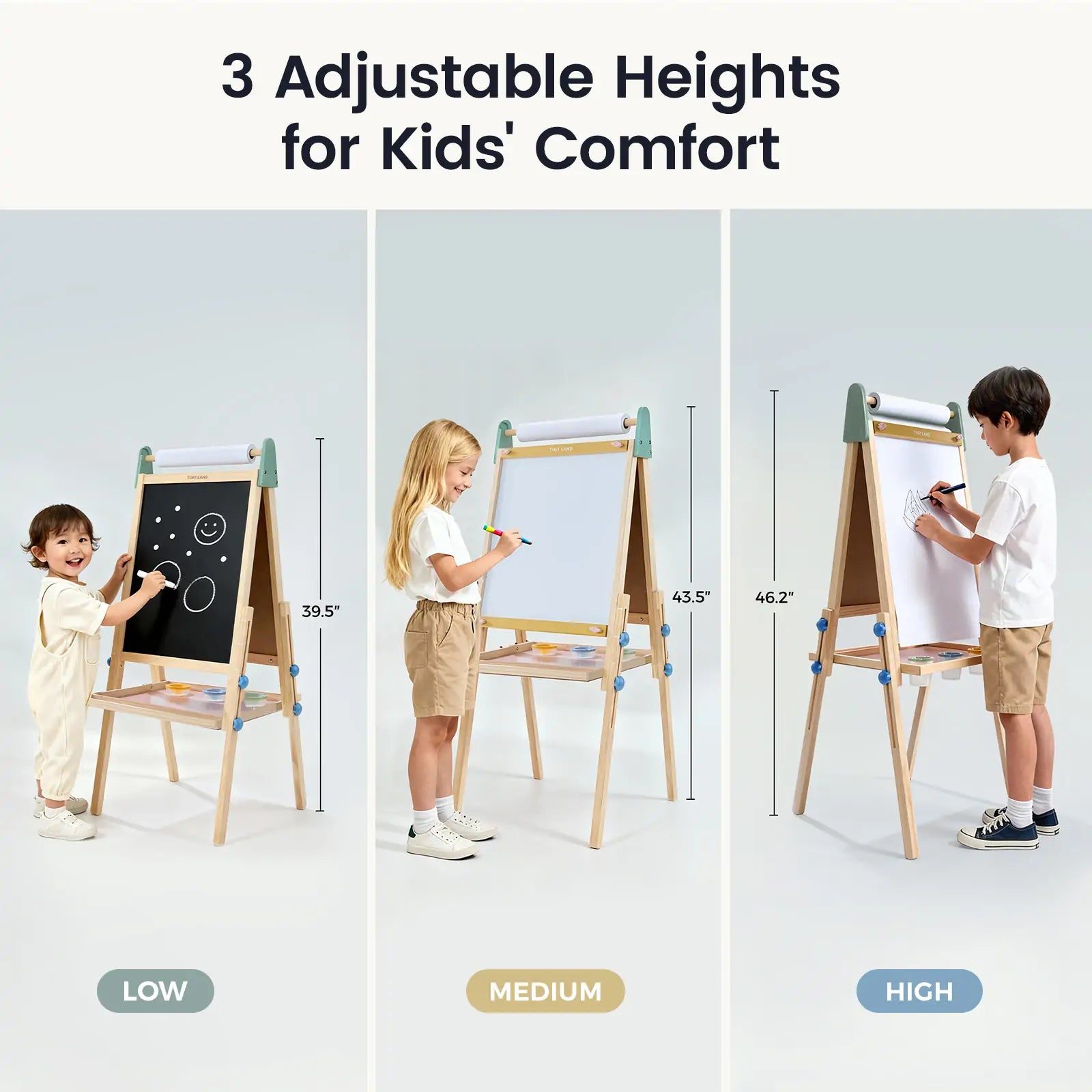 Tiny Land® 3-in-1 Art Easel For Kids