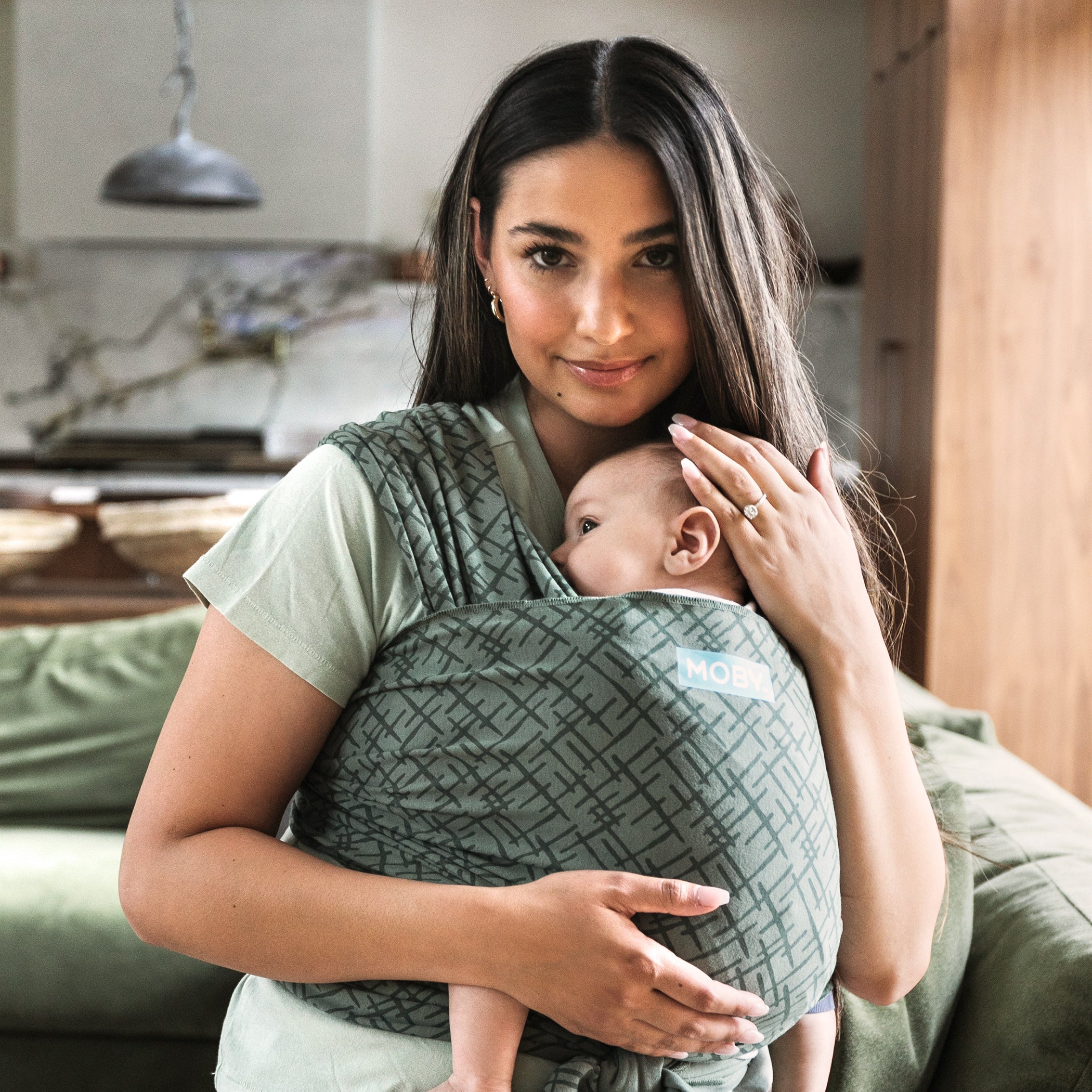 Classic Wrap Baby Carrier - Olive Etch