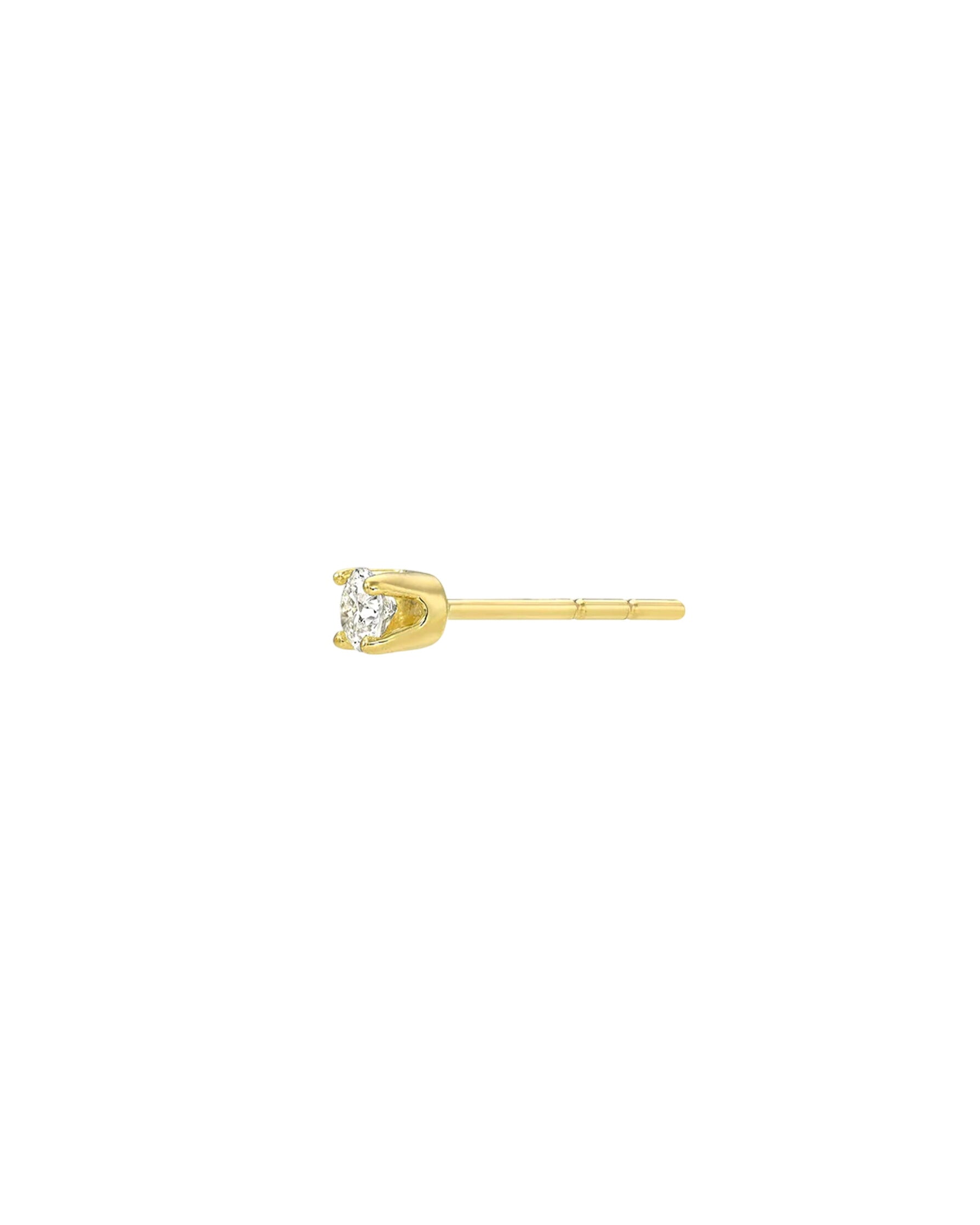 4 Prong Diamond Stud Earrings