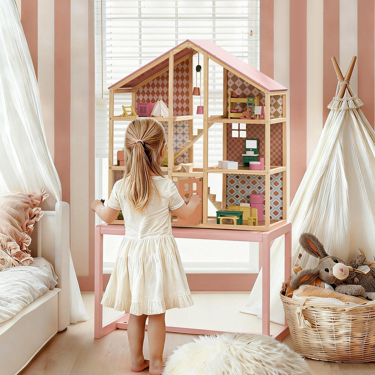 ® Sweetwood Dollhouse Without Dolls