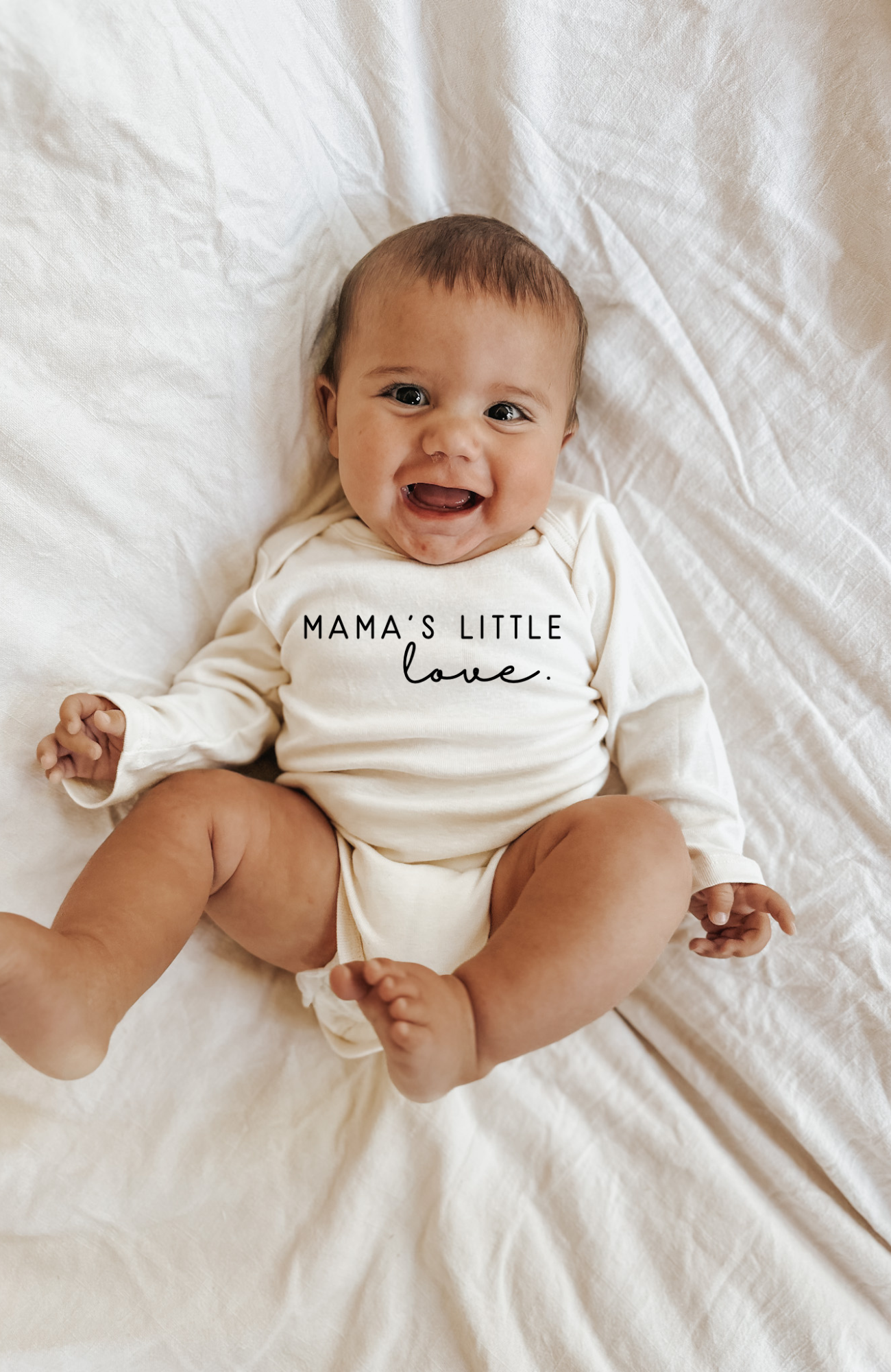 Mama's Little Love Organic Cotton Baby Bodysuit Long Sleeve