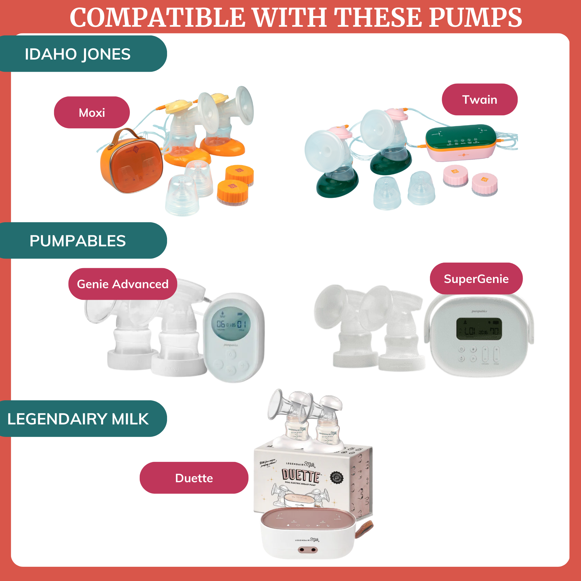 360 Fit Silicone Flange For , Pumpables & Legendairy Milk