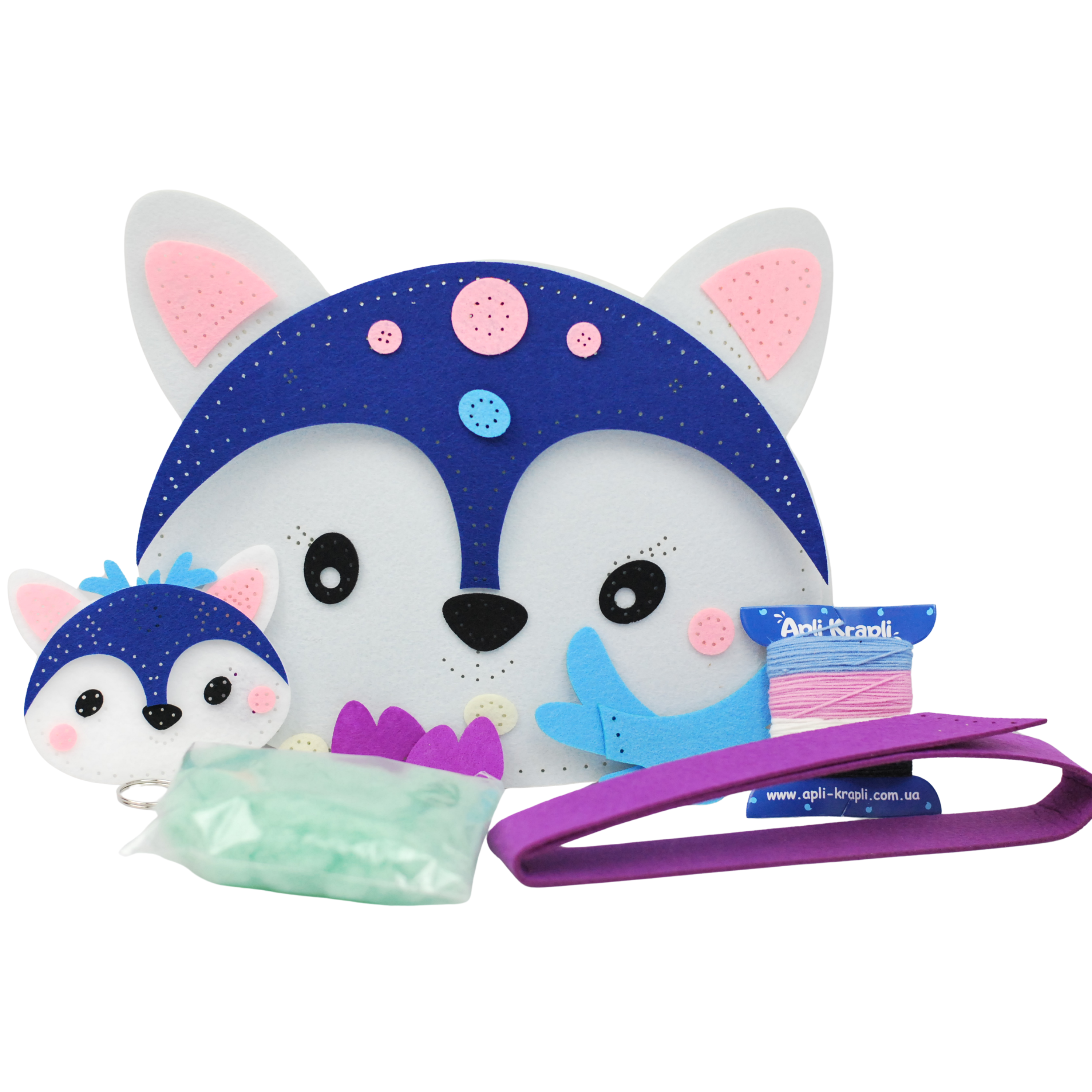 Apli Krapli - Apli Krapli Sewing Patterns Bag & Keychain Deer Printable Templates Materials Not Included Ages 10+