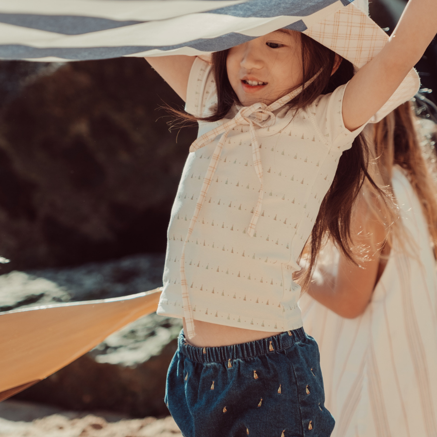 The Printed Short  - Mini Sailboat