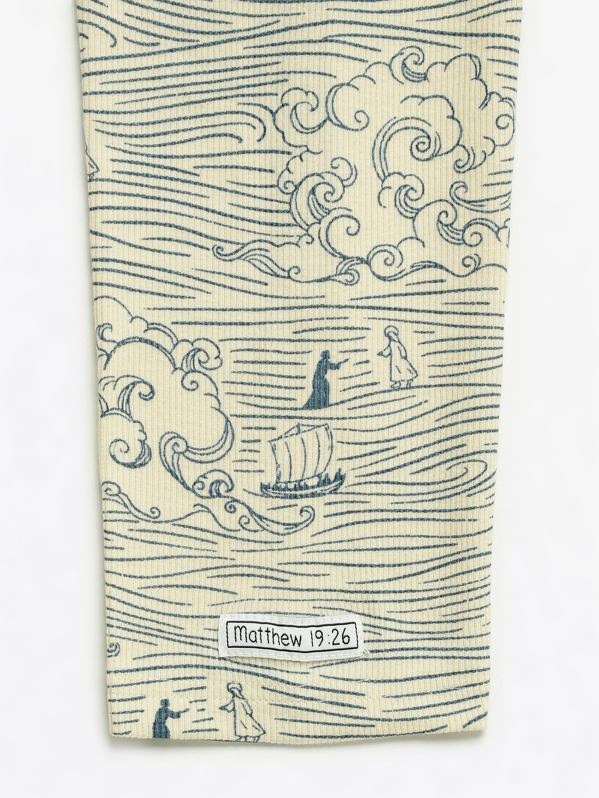 Walking On Water Womens Nightgown Pj Ribbed Cotton-bamboo Blend