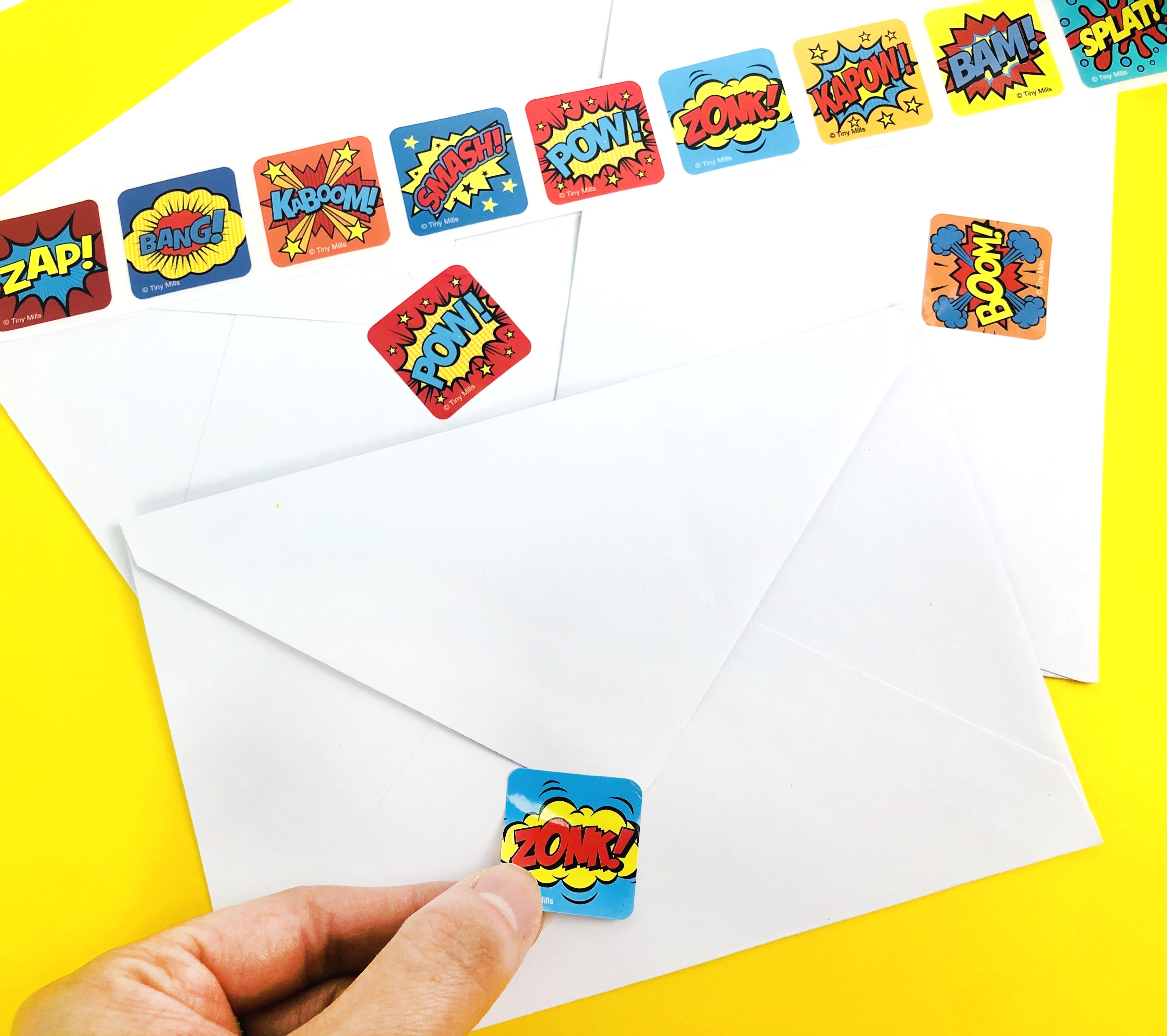Superhero Stickers 100 Stickers/dispenser, Pack Of 1, 6 Or 12 Dispensers