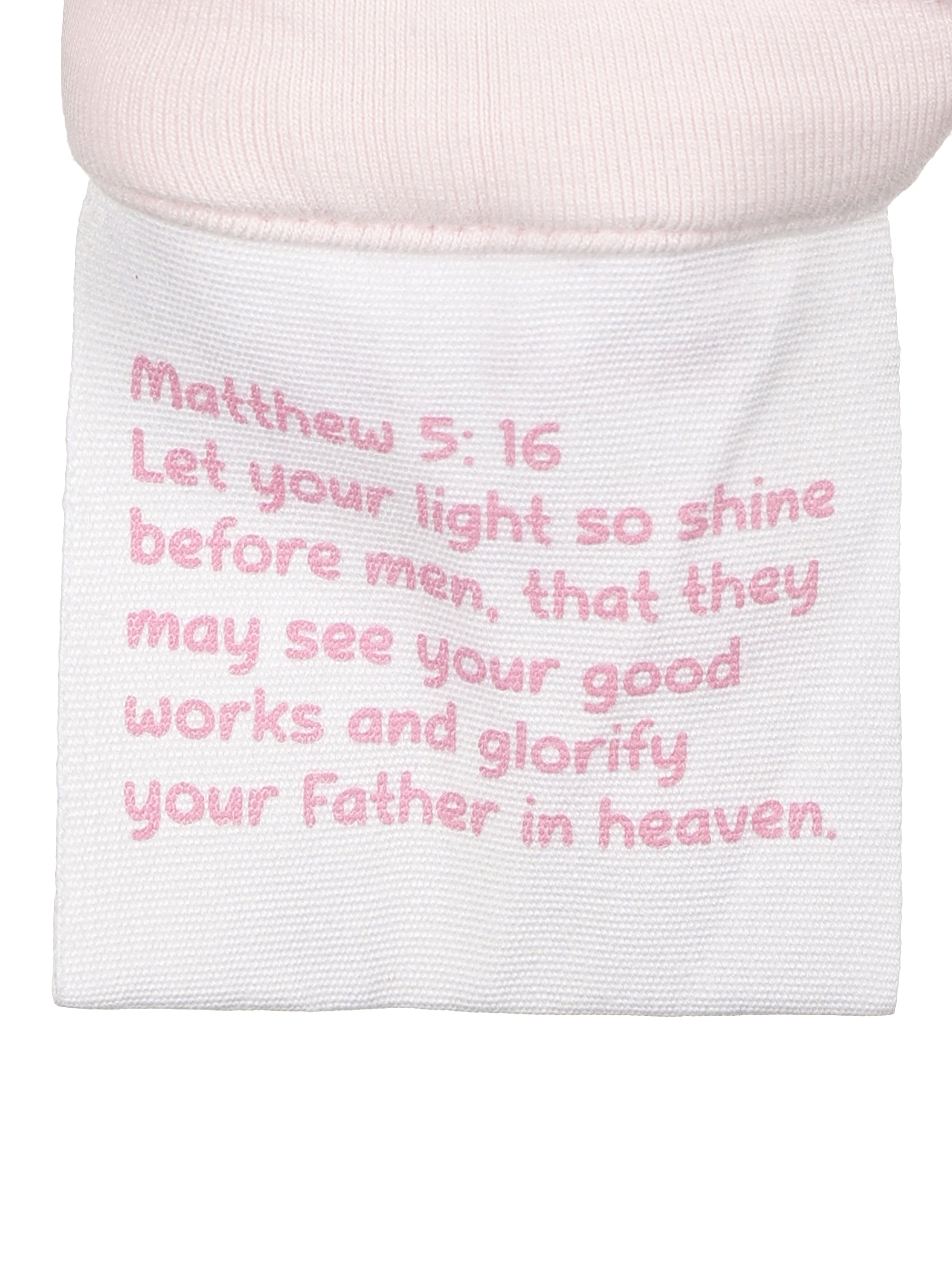 Kids Shine Prayer Pocket Heavenly Pink Leggings
