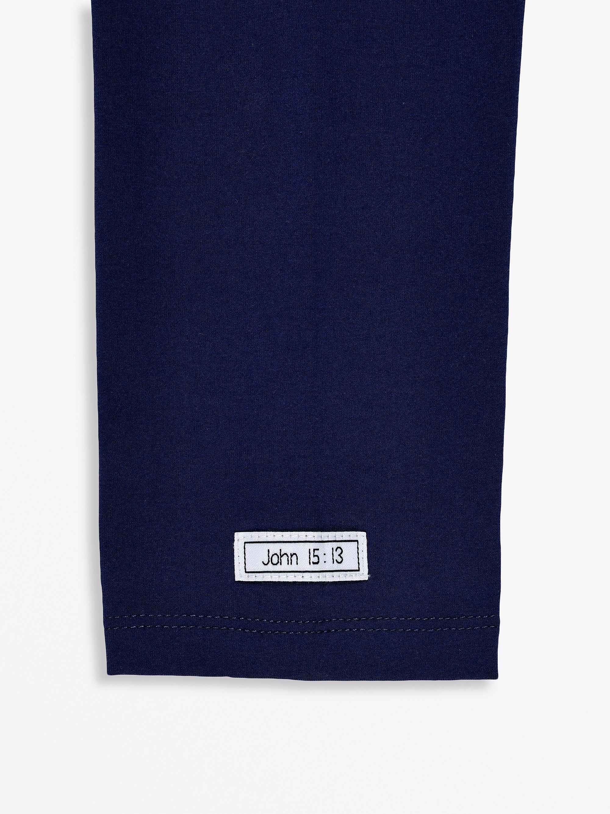 No Greater Love Blue Mens Pj Set Cotton