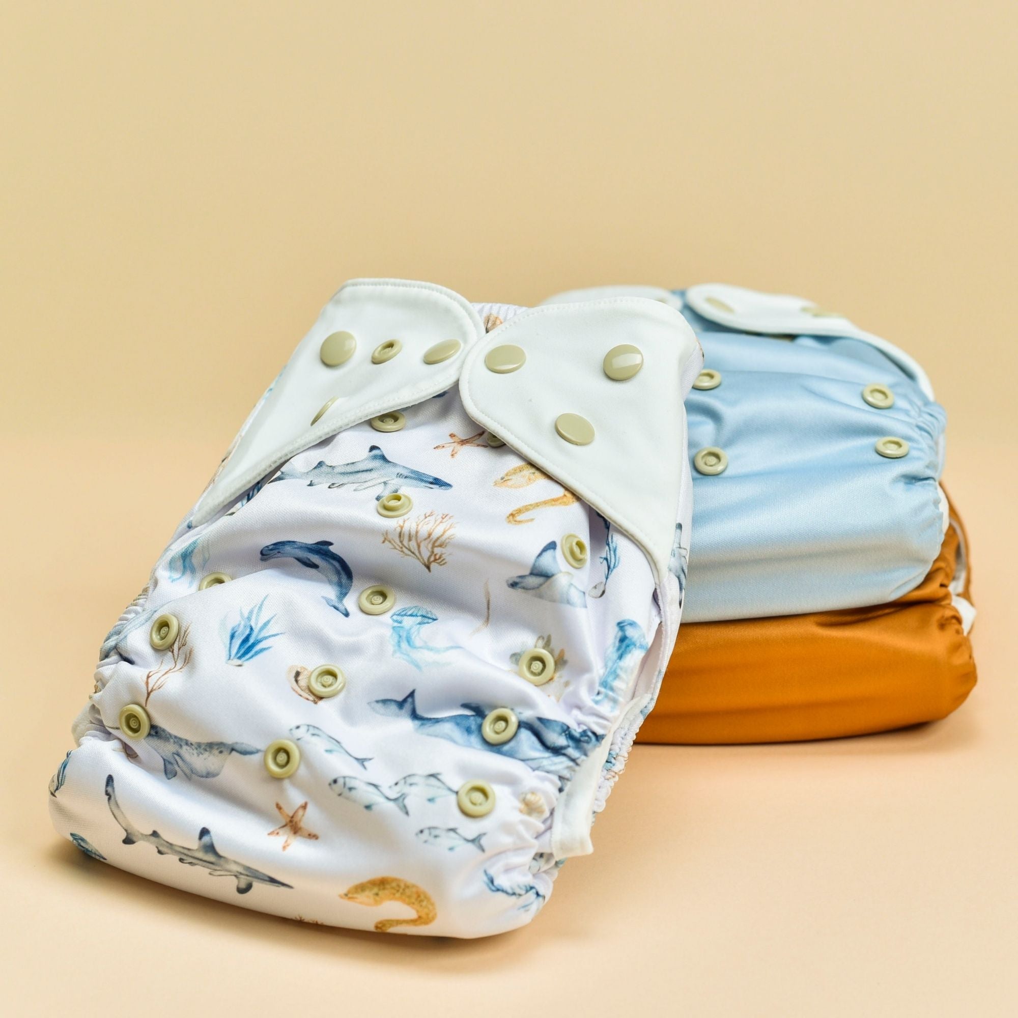 Cloth Diapers - Nature Collection - Set Of 3