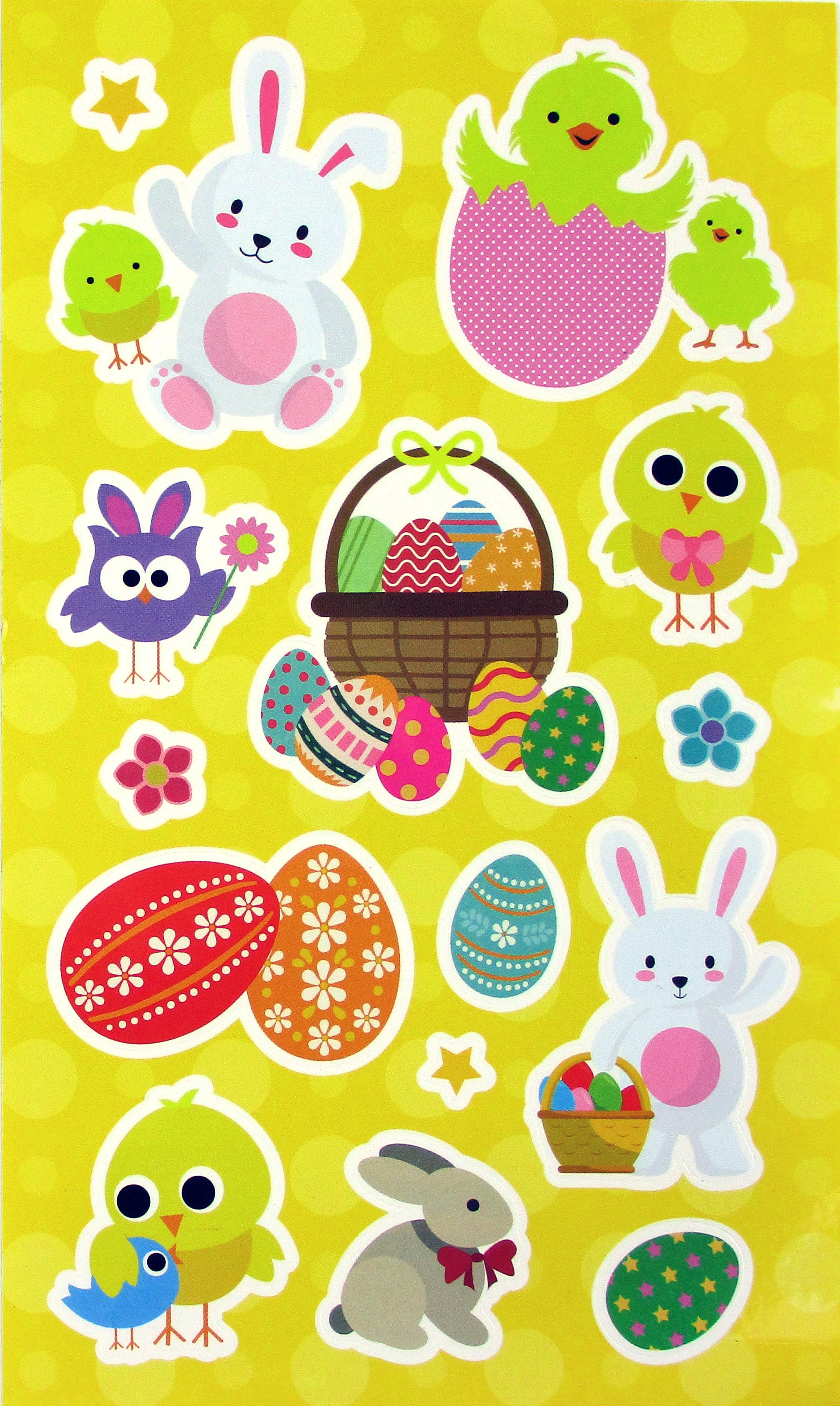 Easter Color-in Sticker Set With Markers
