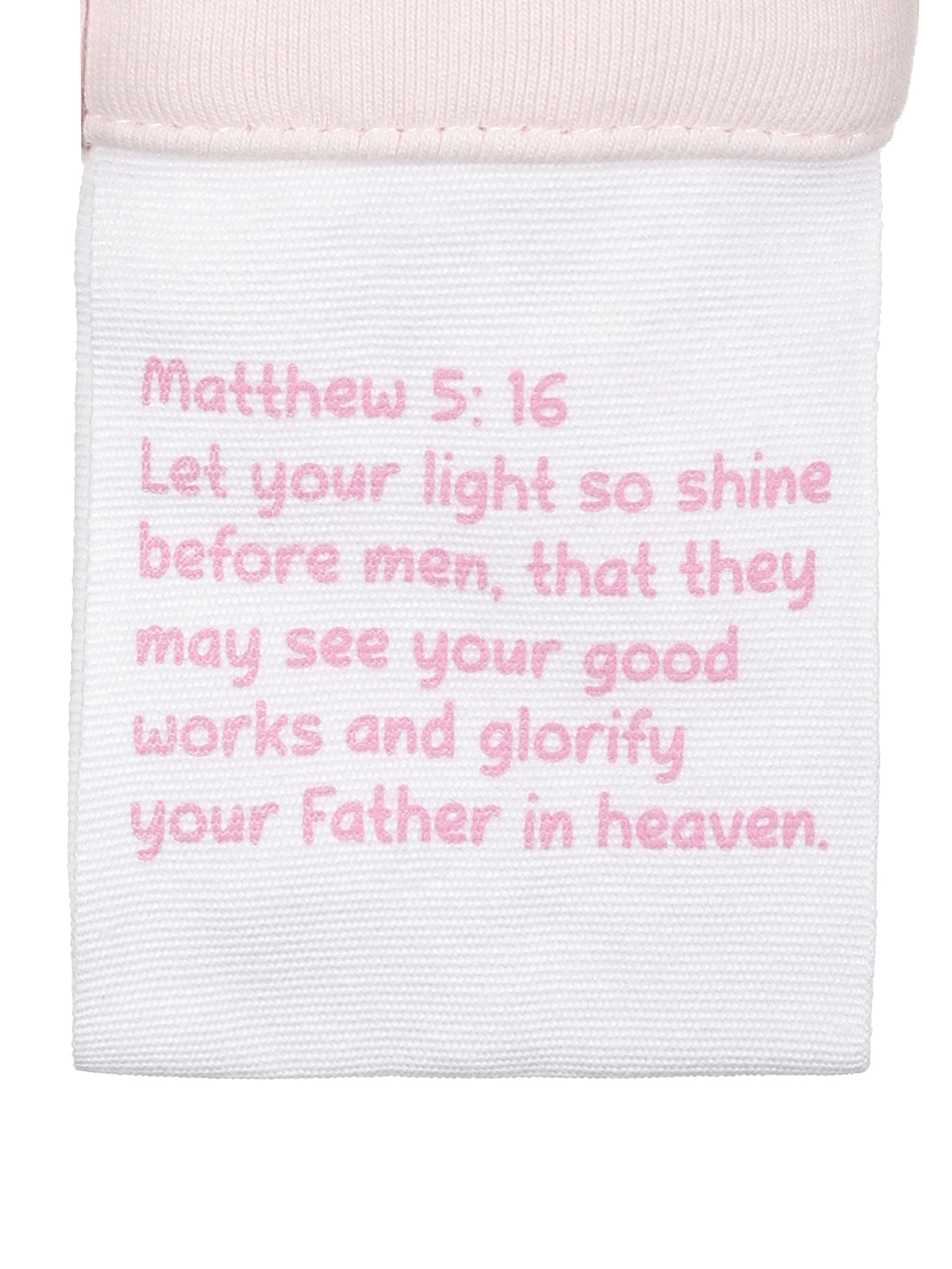 Baby Shine Prayer Pocket Heavenly Pink Leggings